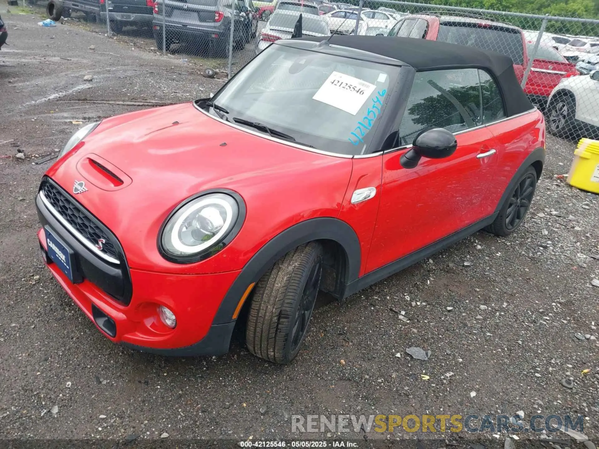 2 fotografías del automóvil dañado WMWWG9C51K3E39565 MINI CONVERTIBLE 2019