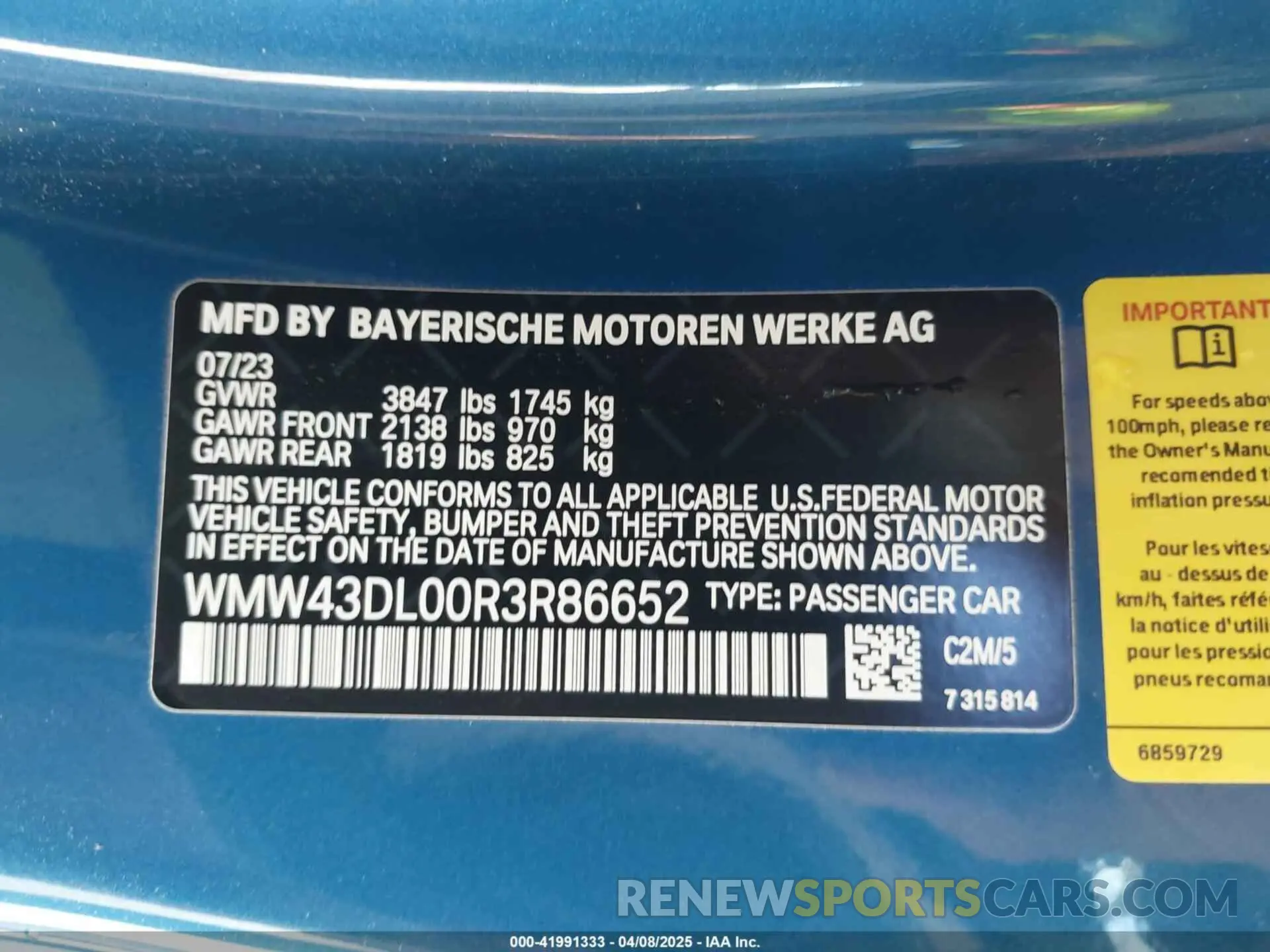 9 fotografías del automóvil dañado WMW43DL00R3R86652 MINI CONVERTIBLE 2024