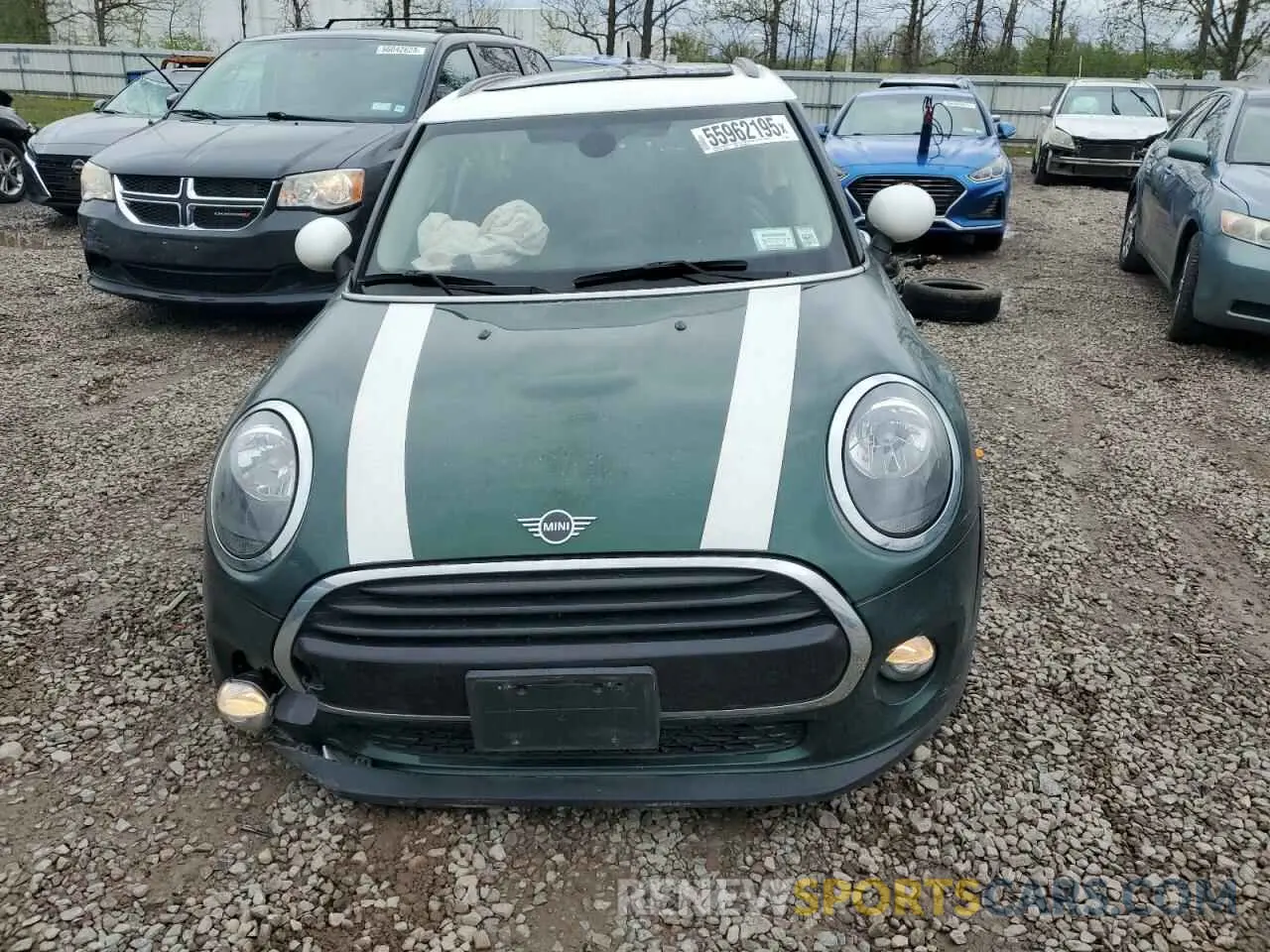 5 fotografías del automóvil dañado WMWXU1C58K2J02540 MINI COOPER 2019
