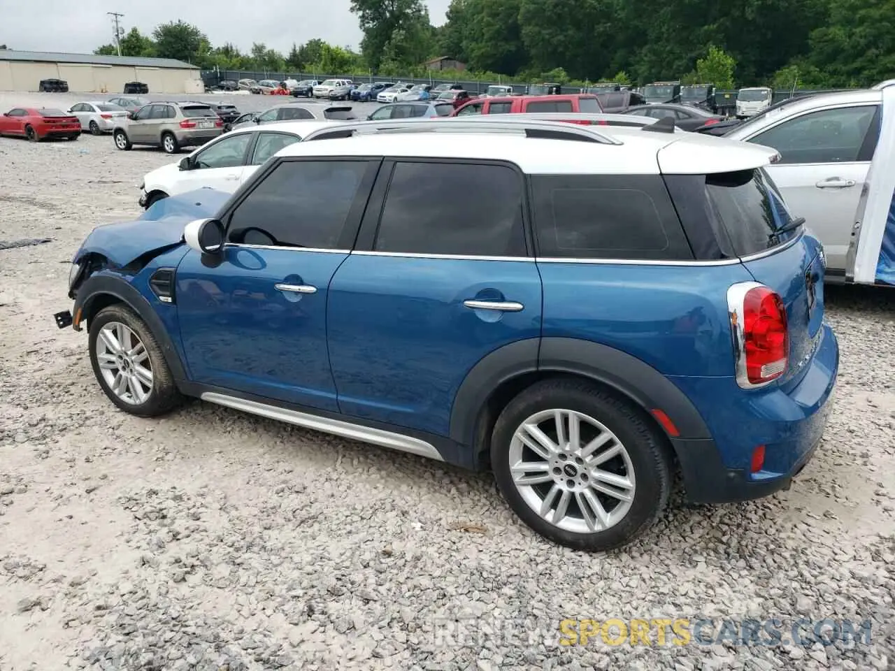 2 fotografías del automóvil dañado WMZYW3C09L3L17146 MINI COOPER 2020
