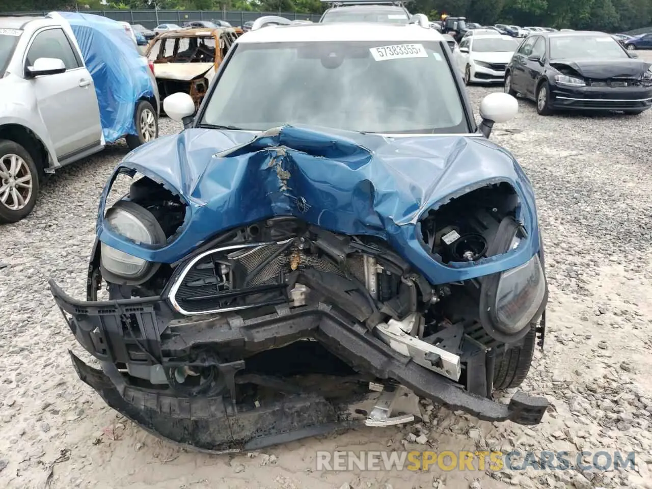 5 fotografías del automóvil dañado WMZYW3C09L3L17146 MINI COOPER 2020