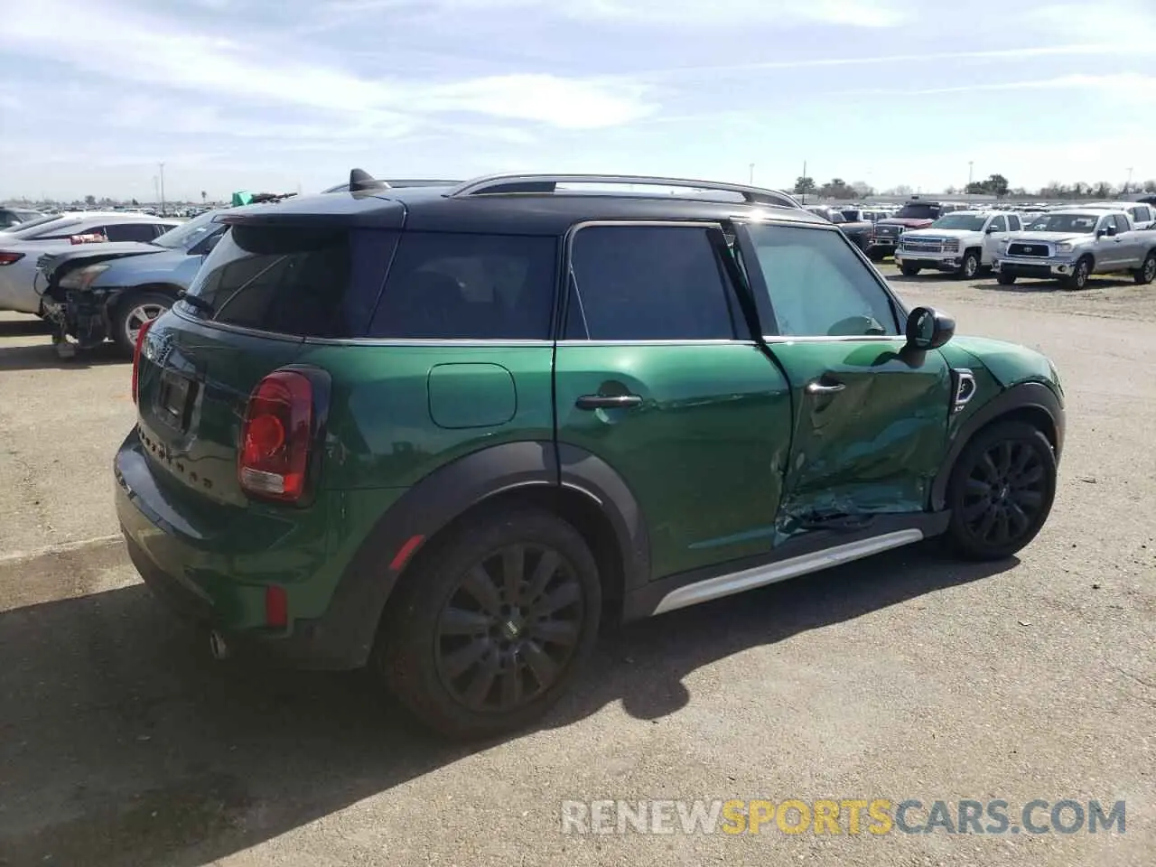 3 fotografías del automóvil dañado WMZYX1C0XL3L63313 MINI COOPER 2020