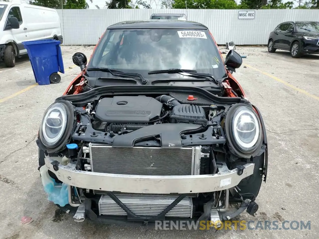 5 fotografías del automóvil dañado WMWXR3C03M2N94446 MINI COOPER 2021