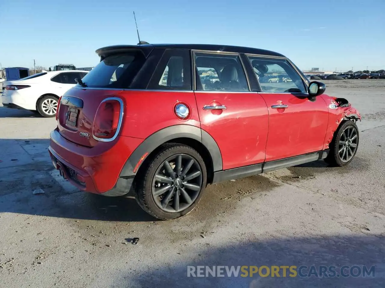 3 fotografías del automóvil dañado WMWXU9C08M2P30720 MINI COOPER 2021