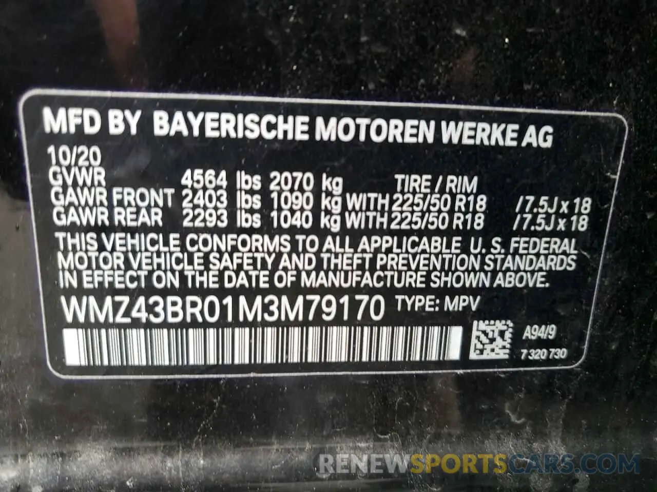 12 fotografías del automóvil dañado WMZ43BR01M3M79170 MINI COOPER 2021