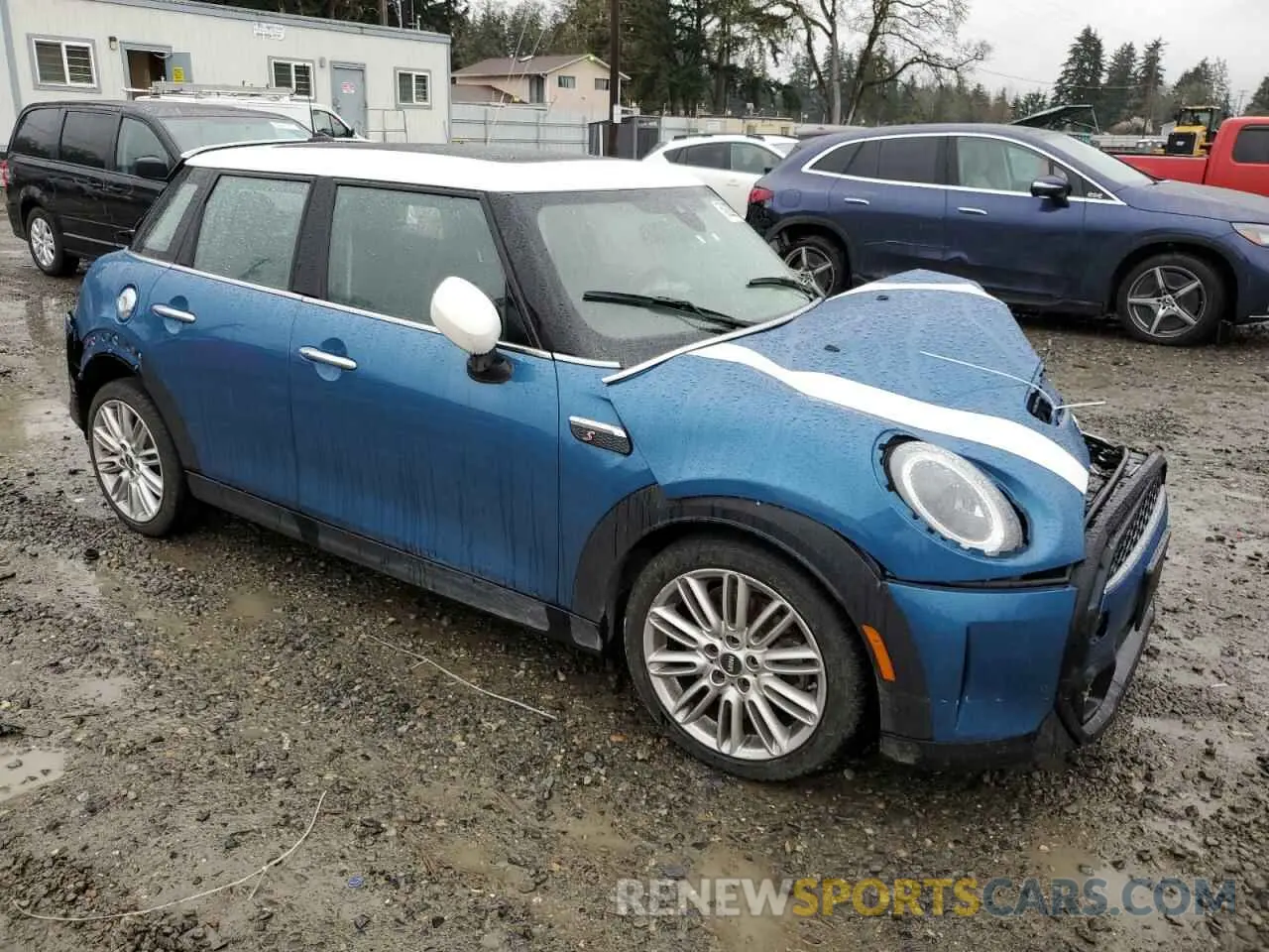 4 fotografías del automóvil dañado WMW53DK08N2S25843 MINI COOPER 2022