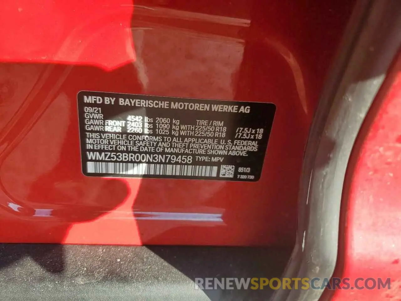 13 fotografías del automóvil dañado WMZ53BR00N3N79458 MINI COOPER 2022