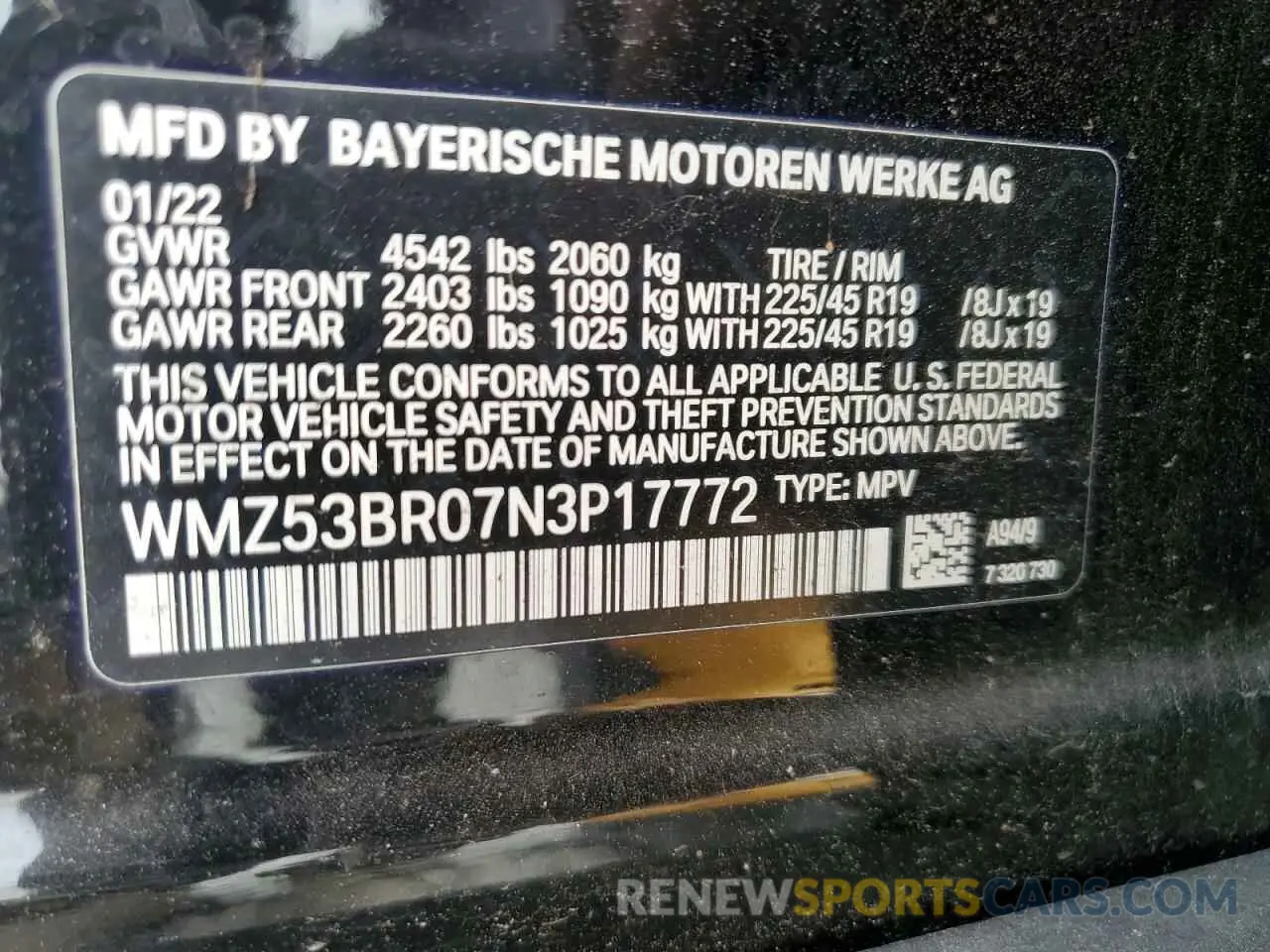 13 fotografías del automóvil dañado WMZ53BR07N3P17772 MINI COOPER 2022