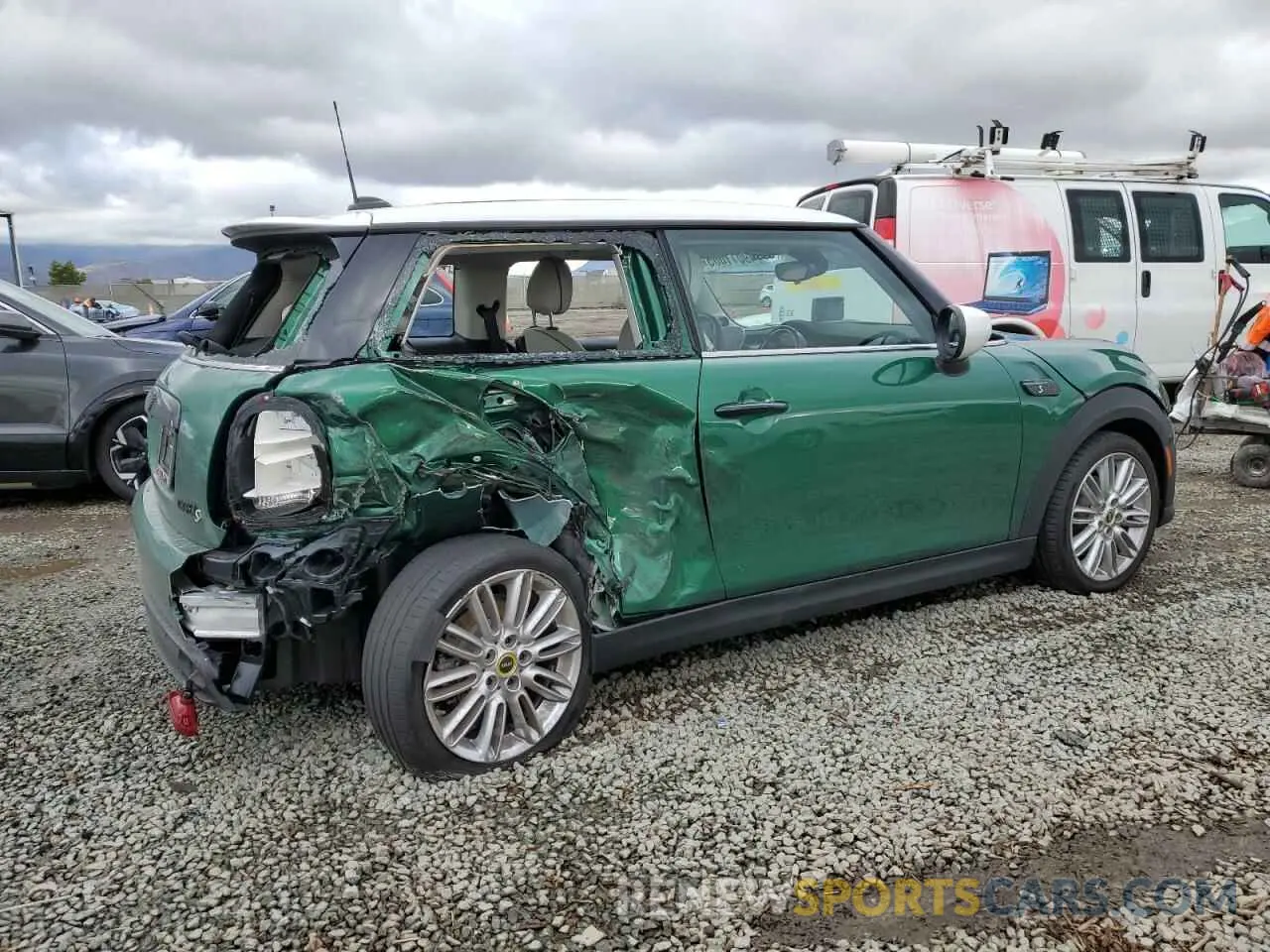 3 fotografías del automóvil dañado WMW13DJ01P2T55949 MINI COOPER 2023