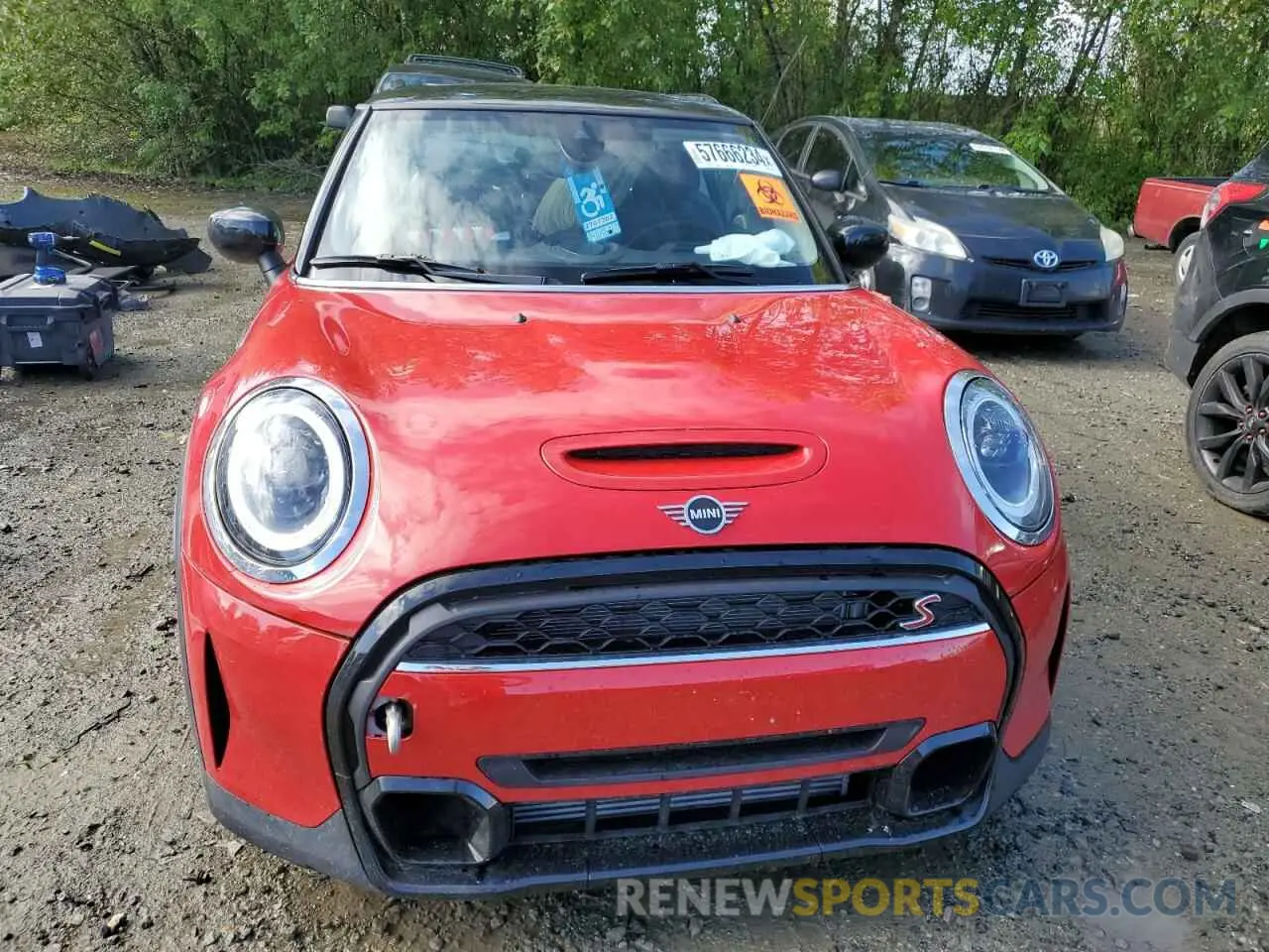 5 fotografías del automóvil dañado WMW53DH02P2S59383 MINI COOPER 2023