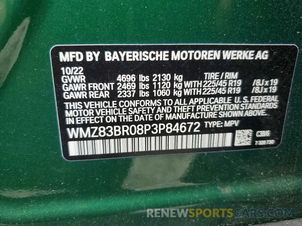 13 fotografías del automóvil dañado WMZ83BR08P3P84672 MINI COOPER 2023
