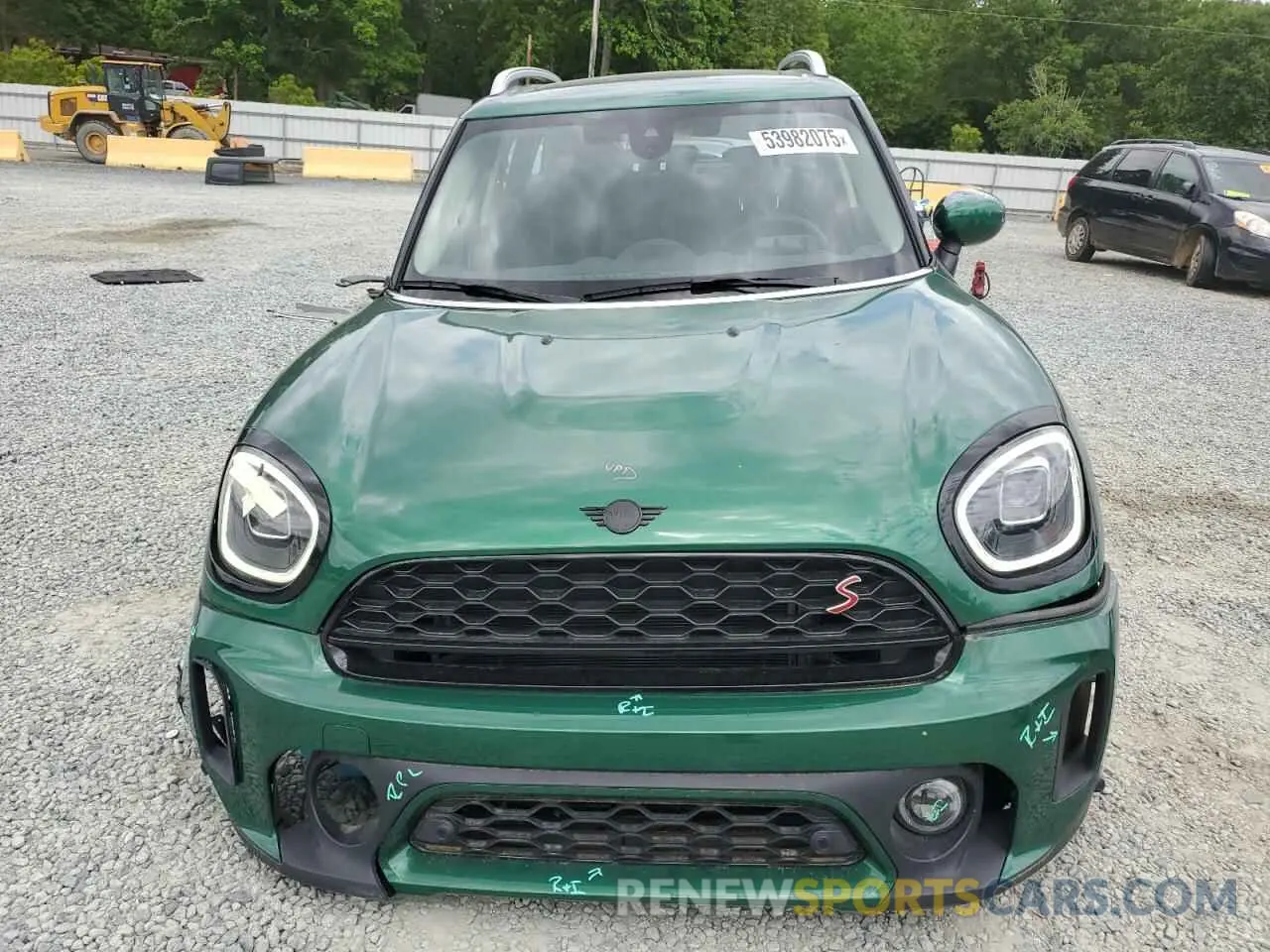 5 fotografías del automóvil dañado WMZ83BR08P3P84672 MINI COOPER 2023