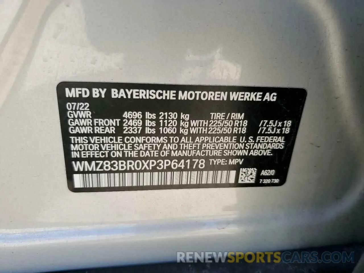12 fotografías del automóvil dañado WMZ83BR0XP3P64178 MINI COOPER 2023