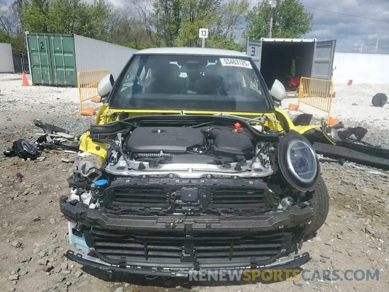 5 fotografías del automóvil dañado WMW23GD0XS2W14898 MINI COOPER 2025
