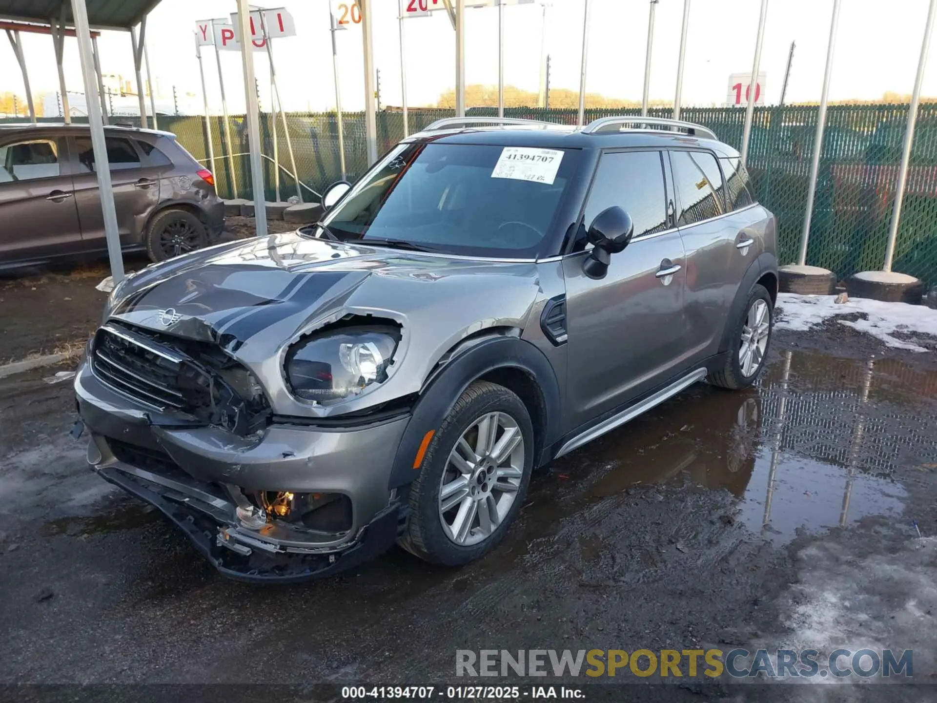 2 fotografías del automóvil dañado WMZYS7C58K3F47079 MINI COUNTRYMAN 2019