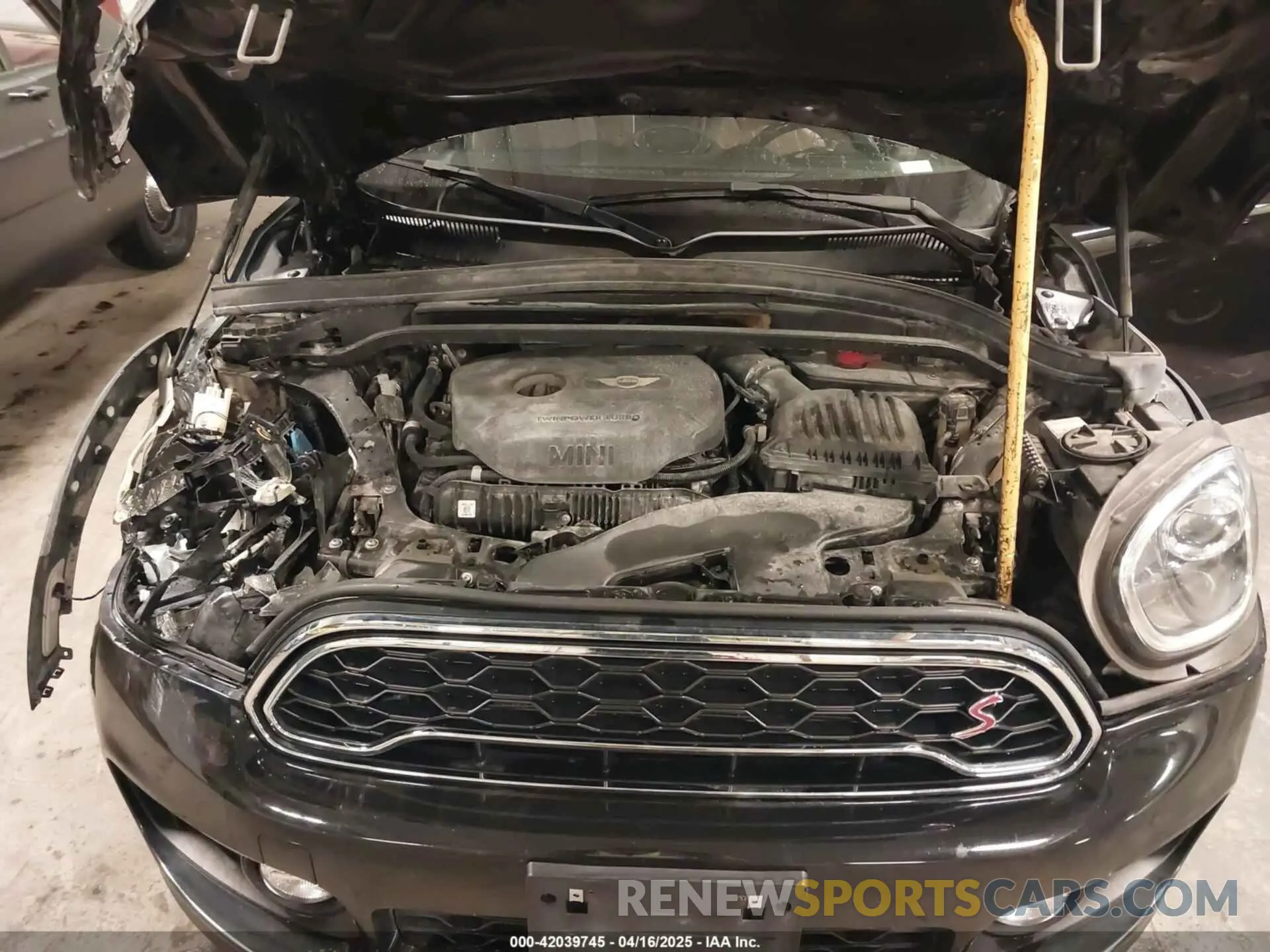 10 fotografías del automóvil dañado WMZYT5C59K3G91029 MINI COUNTRYMAN 2019