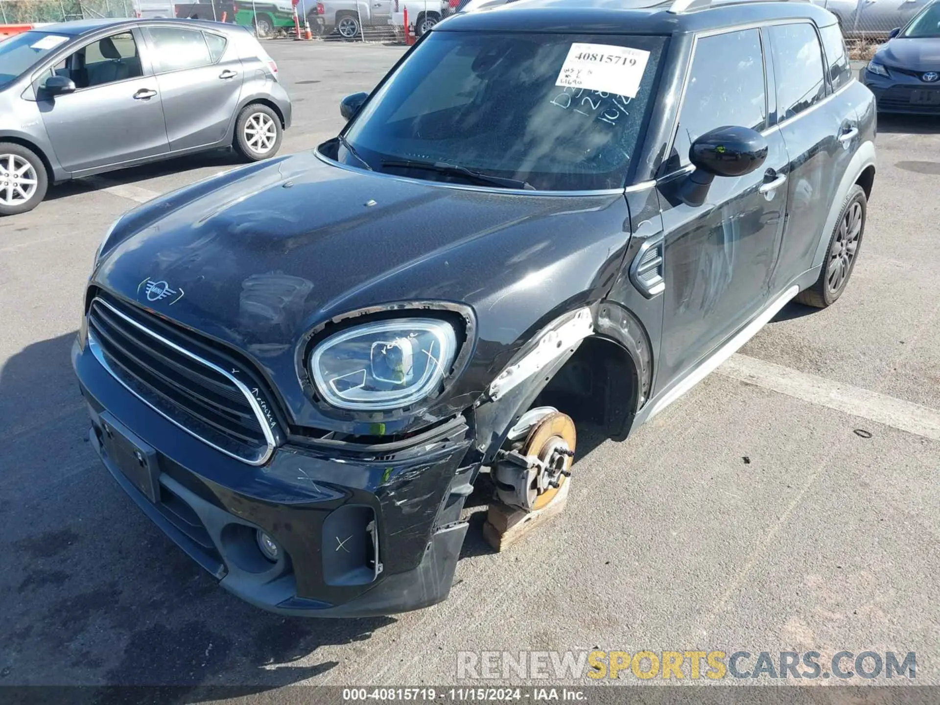 6 fotografías del automóvil dañado WMZ23BR03M3M80666 MINI COUNTRYMAN 2021