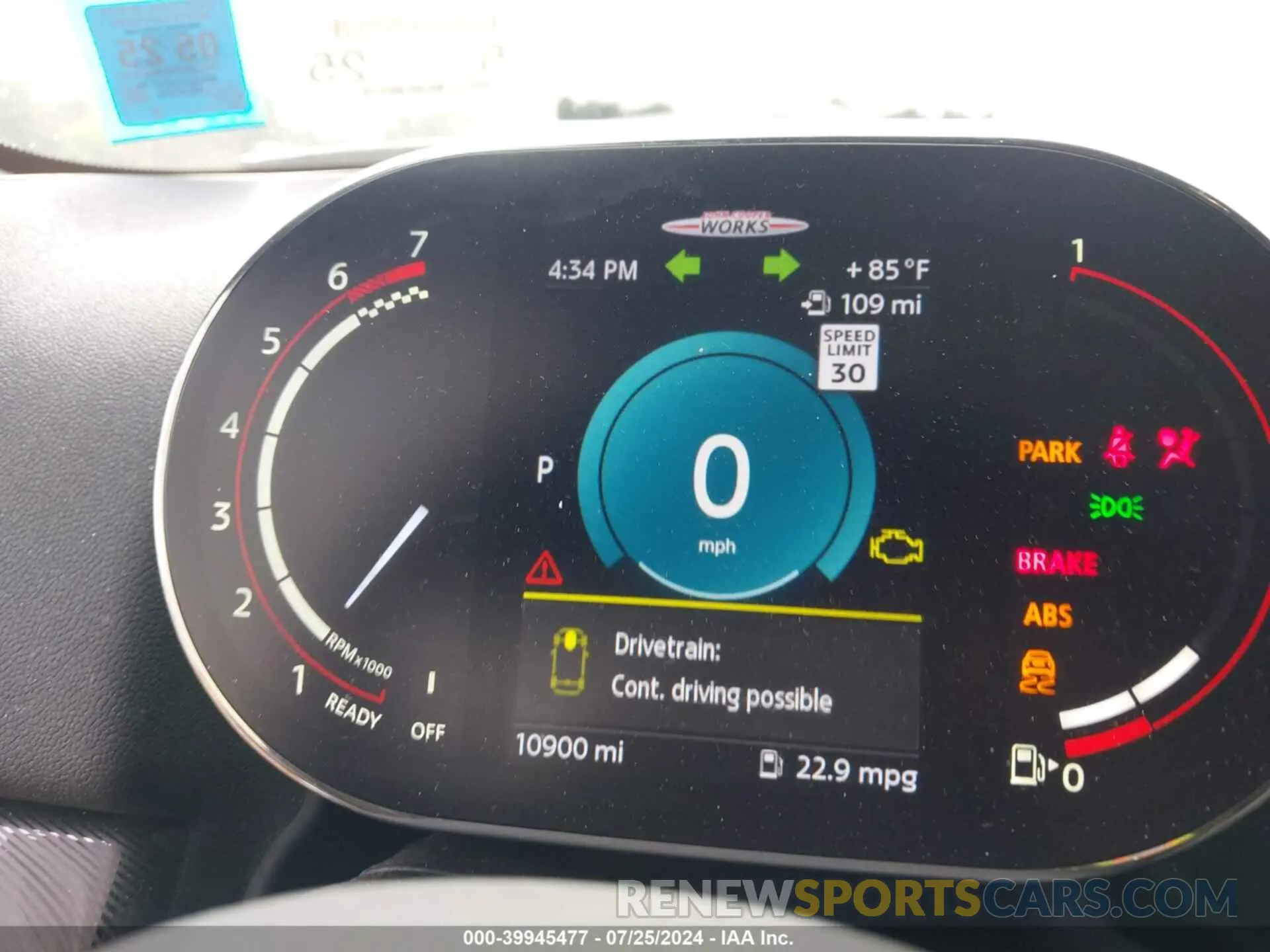 15 fotografías del automóvil dañado WMZ33BS0XN3N40393 MINI COUNTRYMAN 2022