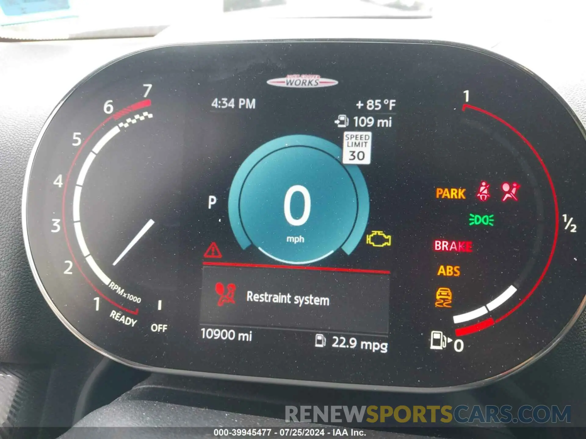 7 fotografías del automóvil dañado WMZ33BS0XN3N40393 MINI COUNTRYMAN 2022
