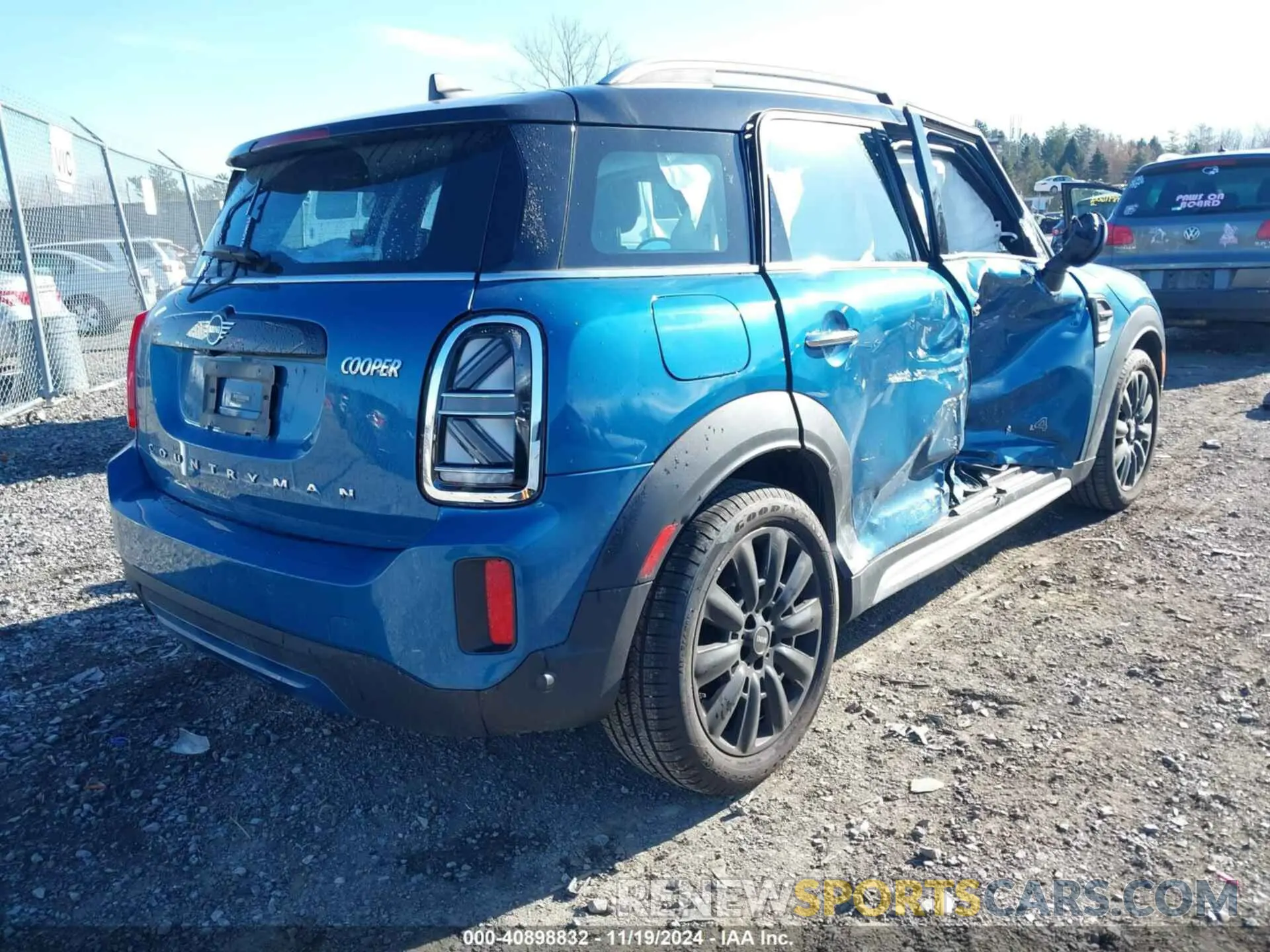 4 fotografías del automóvil dañado WMZ43BR02N3N29172 MINI COUNTRYMAN 2022
