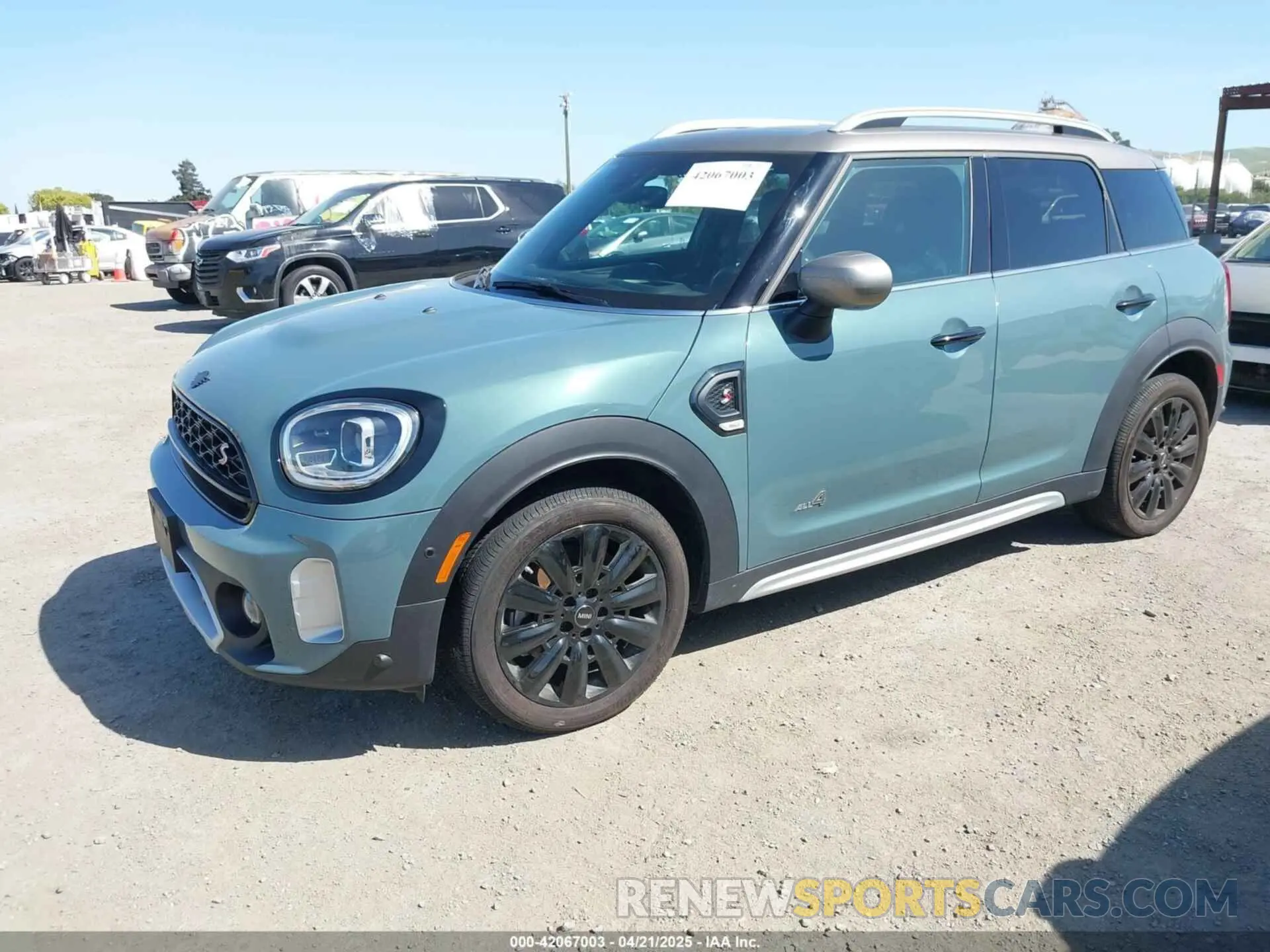 2 fotografías del automóvil dañado WMZ83BR03N3P15420 MINI COUNTRYMAN 2022
