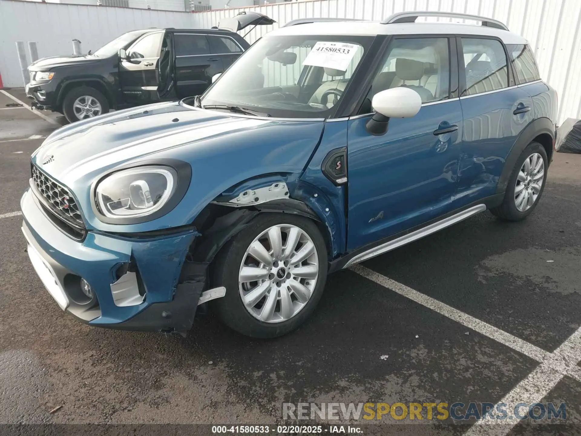 2 fotografías del automóvil dañado WMZ83BR05N3P16603 MINI COUNTRYMAN 2022