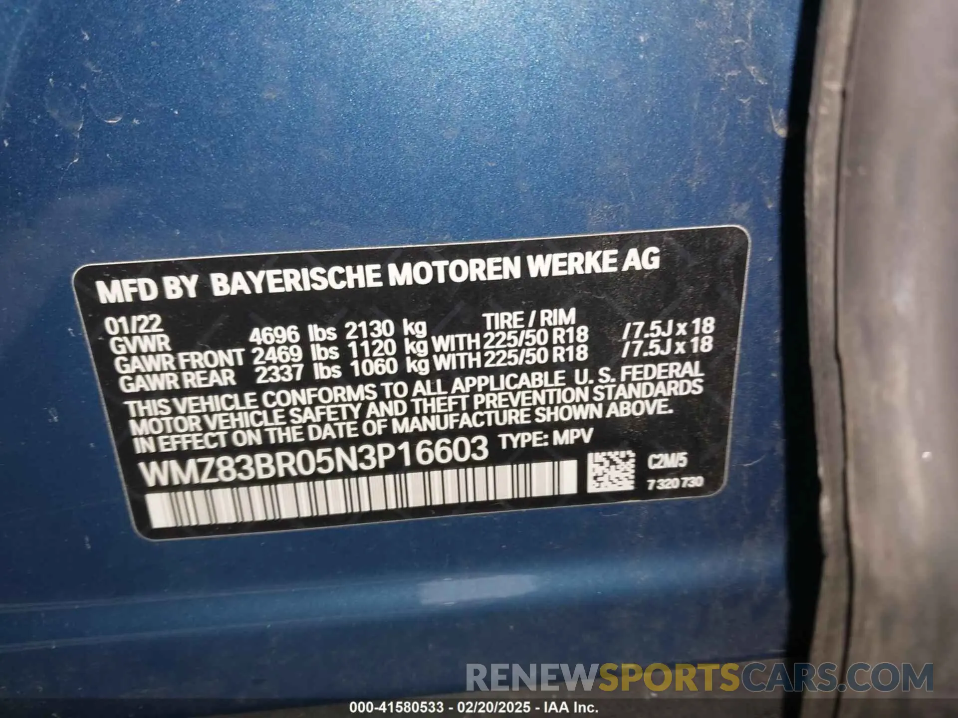 9 fotografías del automóvil dañado WMZ83BR05N3P16603 MINI COUNTRYMAN 2022