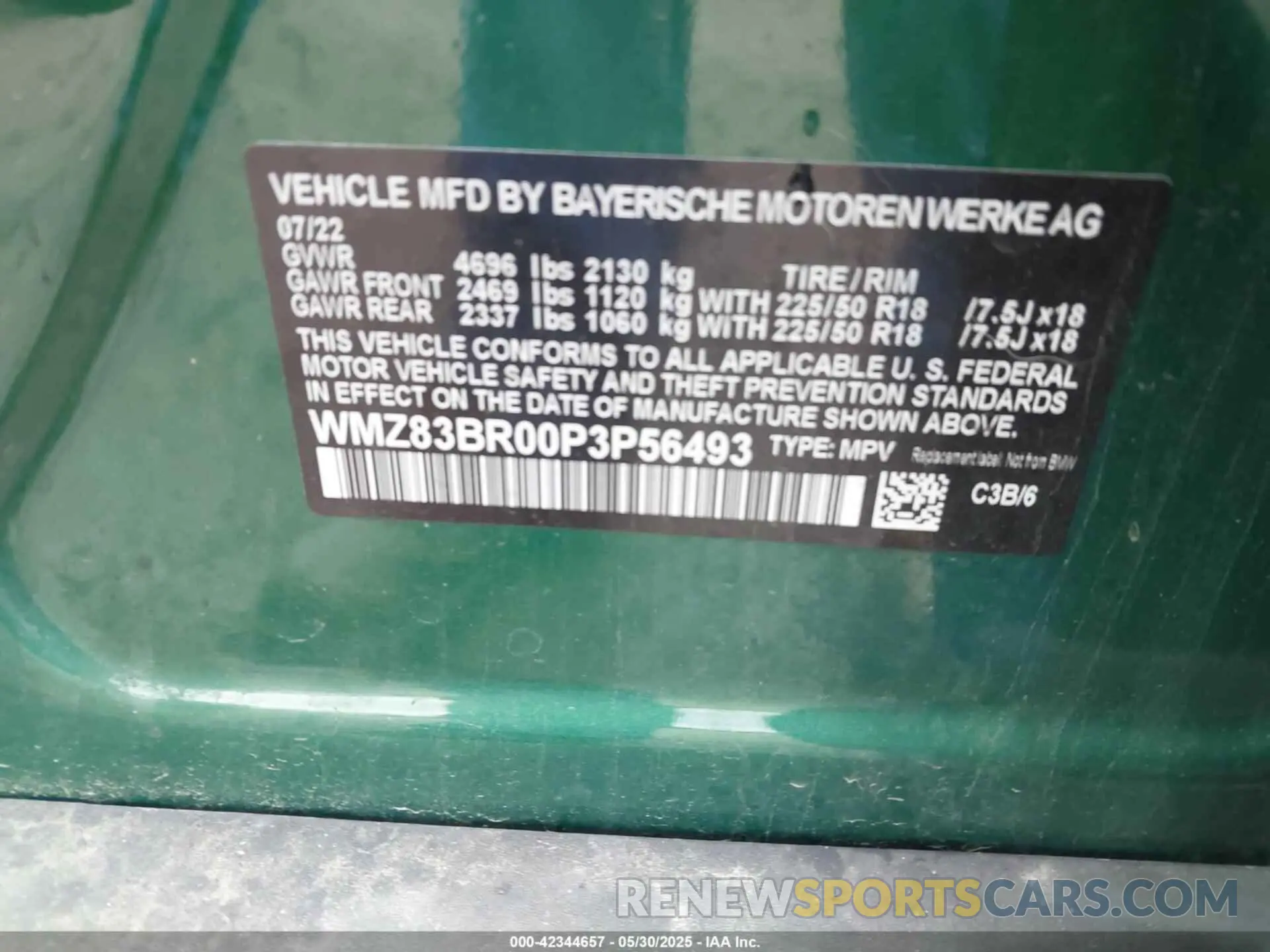 9 fotografías del automóvil dañado WMZ83BR00P3P56493 MINI COUNTRYMAN 2023