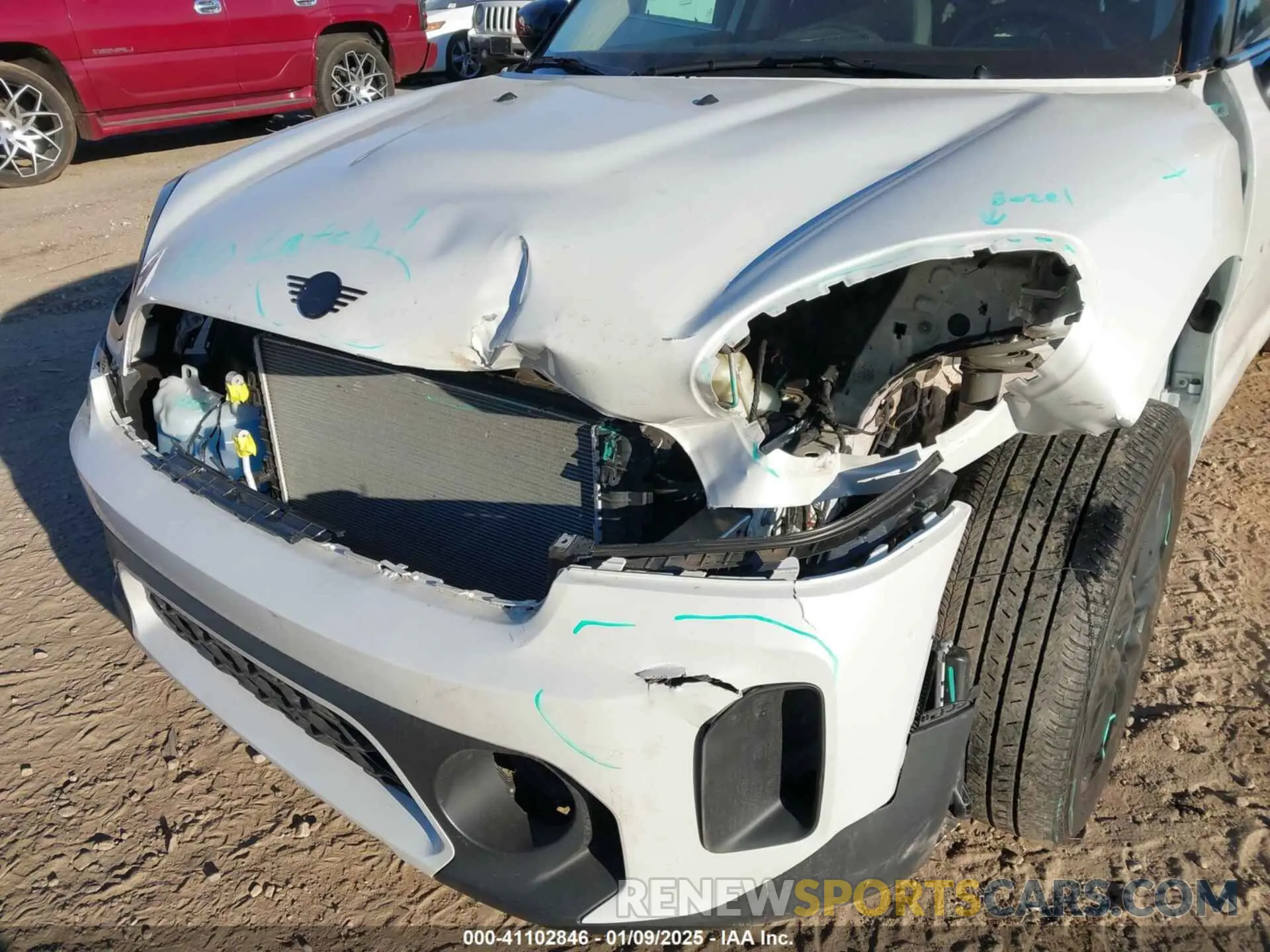 6 fotografías del automóvil dañado WMZ53BR02R3S31859 MINI COUNTRYMAN 2024