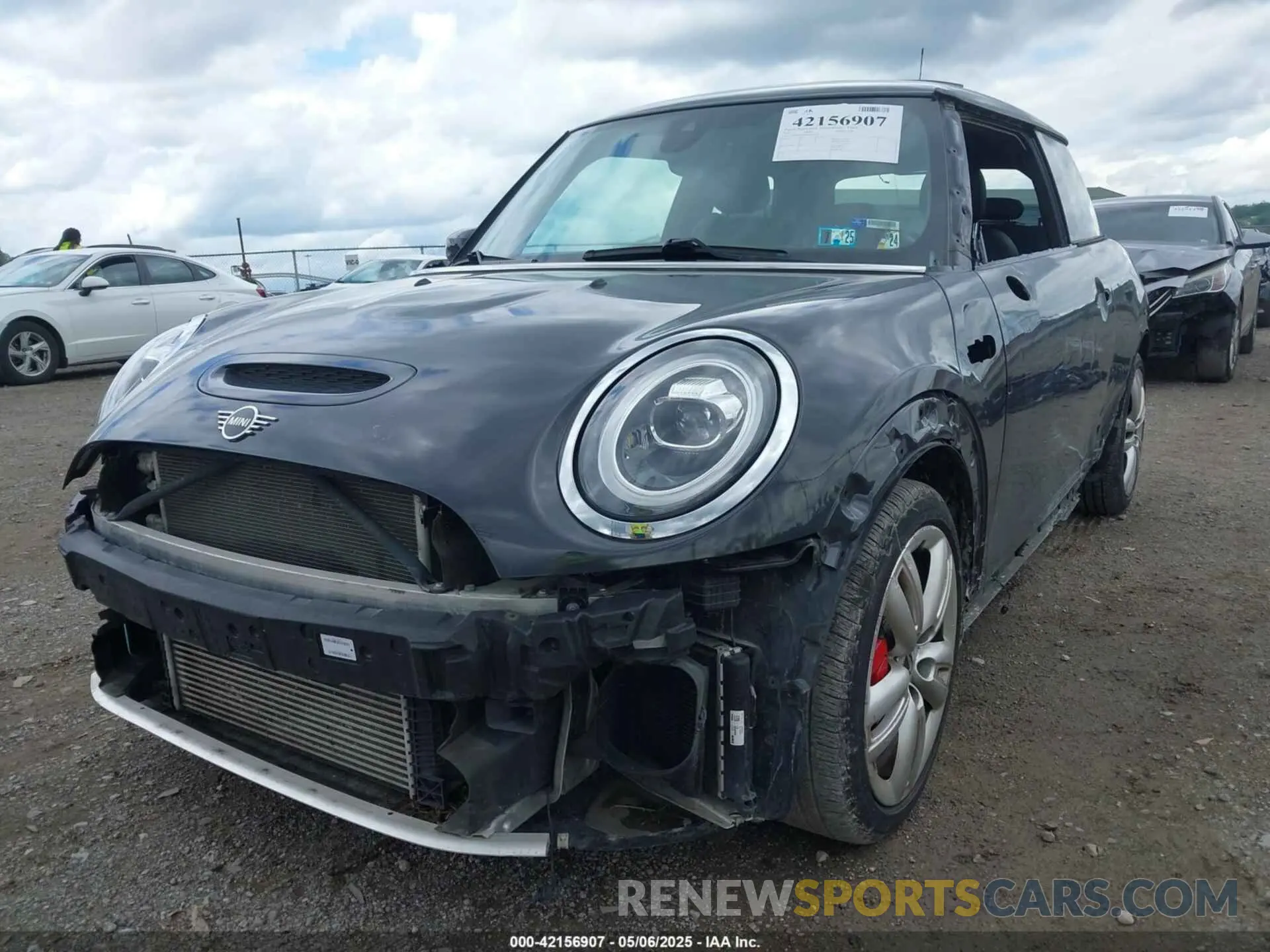 6 fotografías del automóvil dañado WMWXR9C00M2P18238 MINI HARDTOP 2021