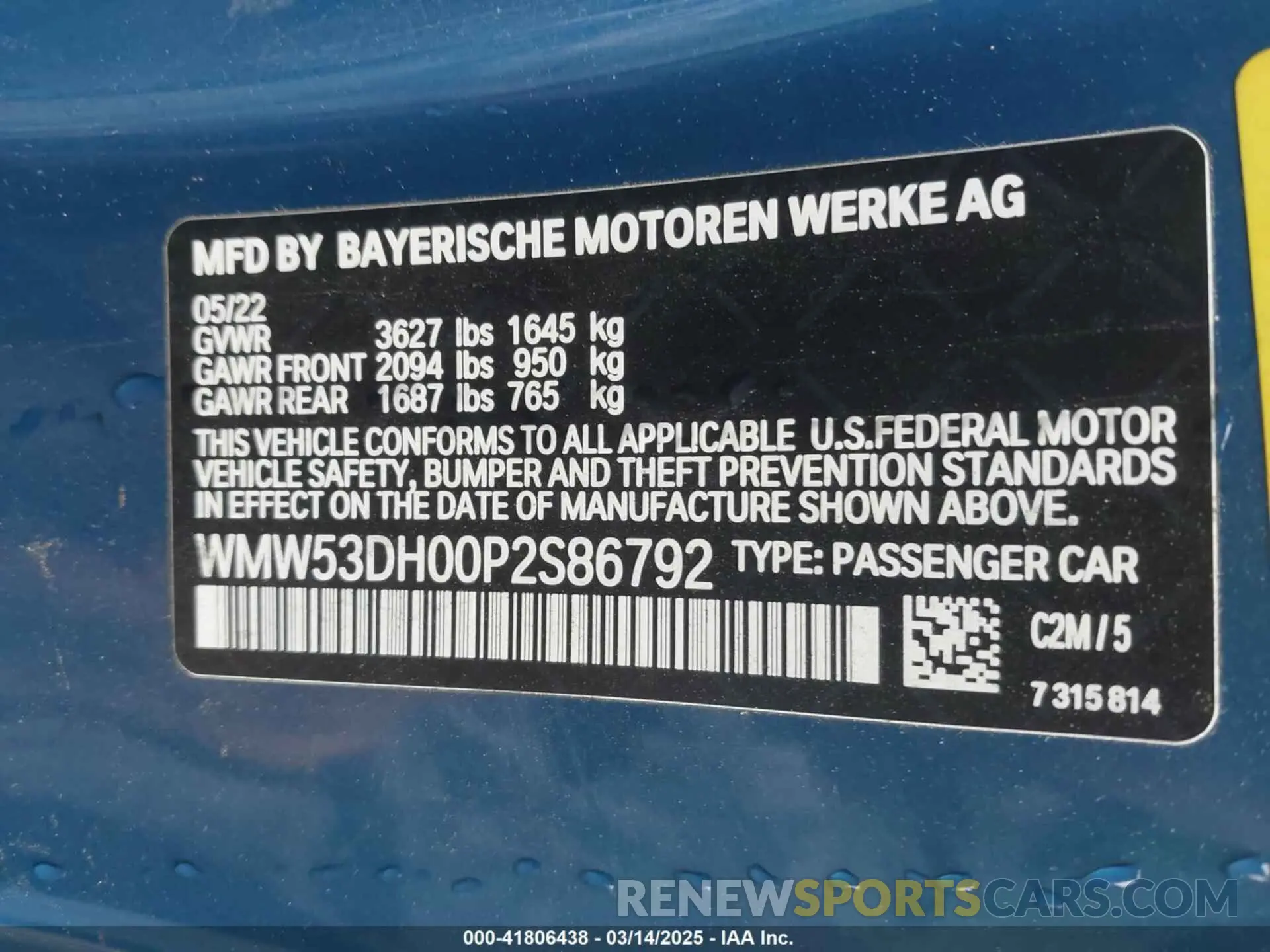 9 fotografías del automóvil dañado WMW53DH00P2S86792 MINI HARDTOP 2023