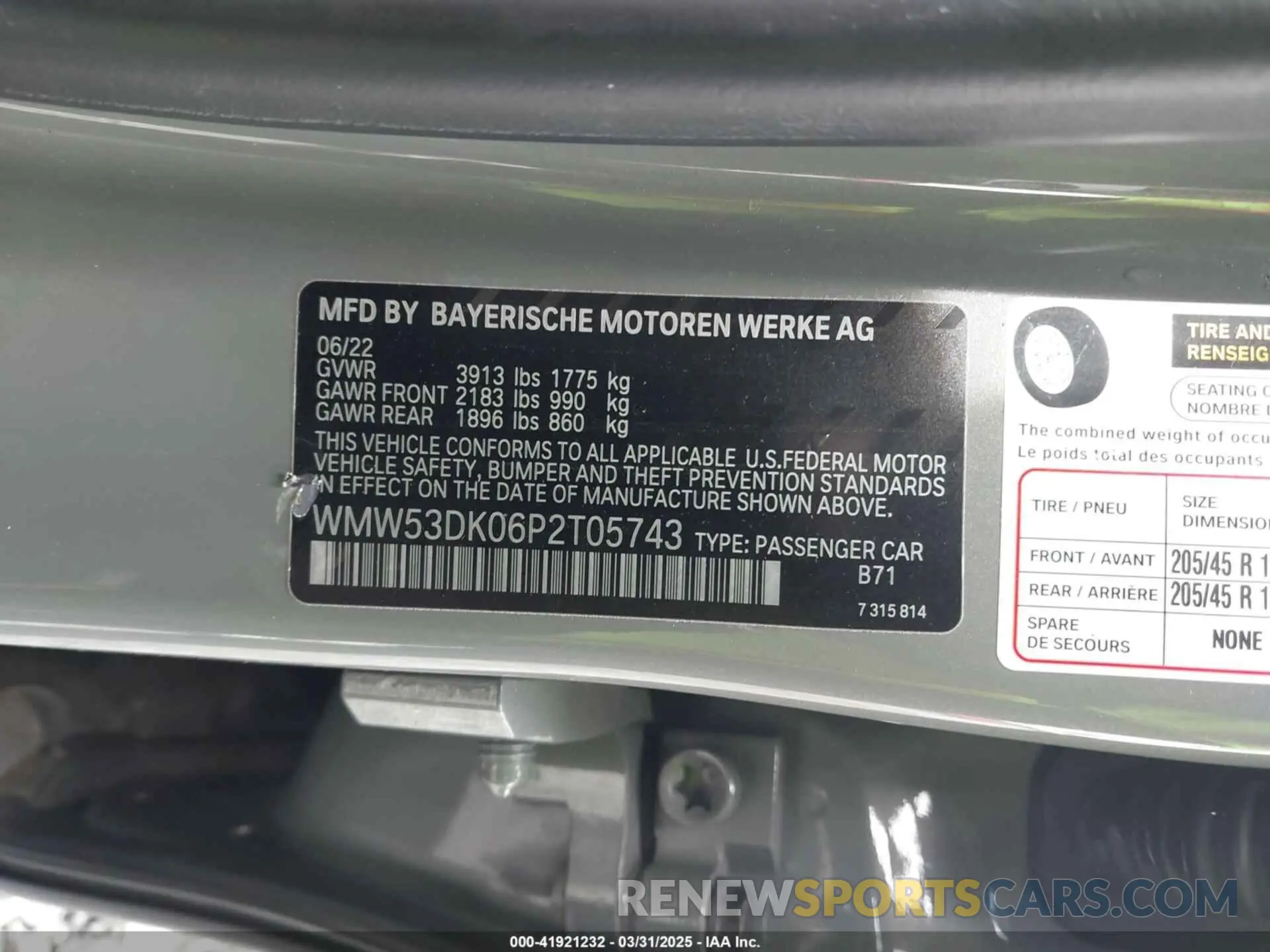 9 fotografías del automóvil dañado WMW53DK06P2T05743 MINI HARDTOP 2023