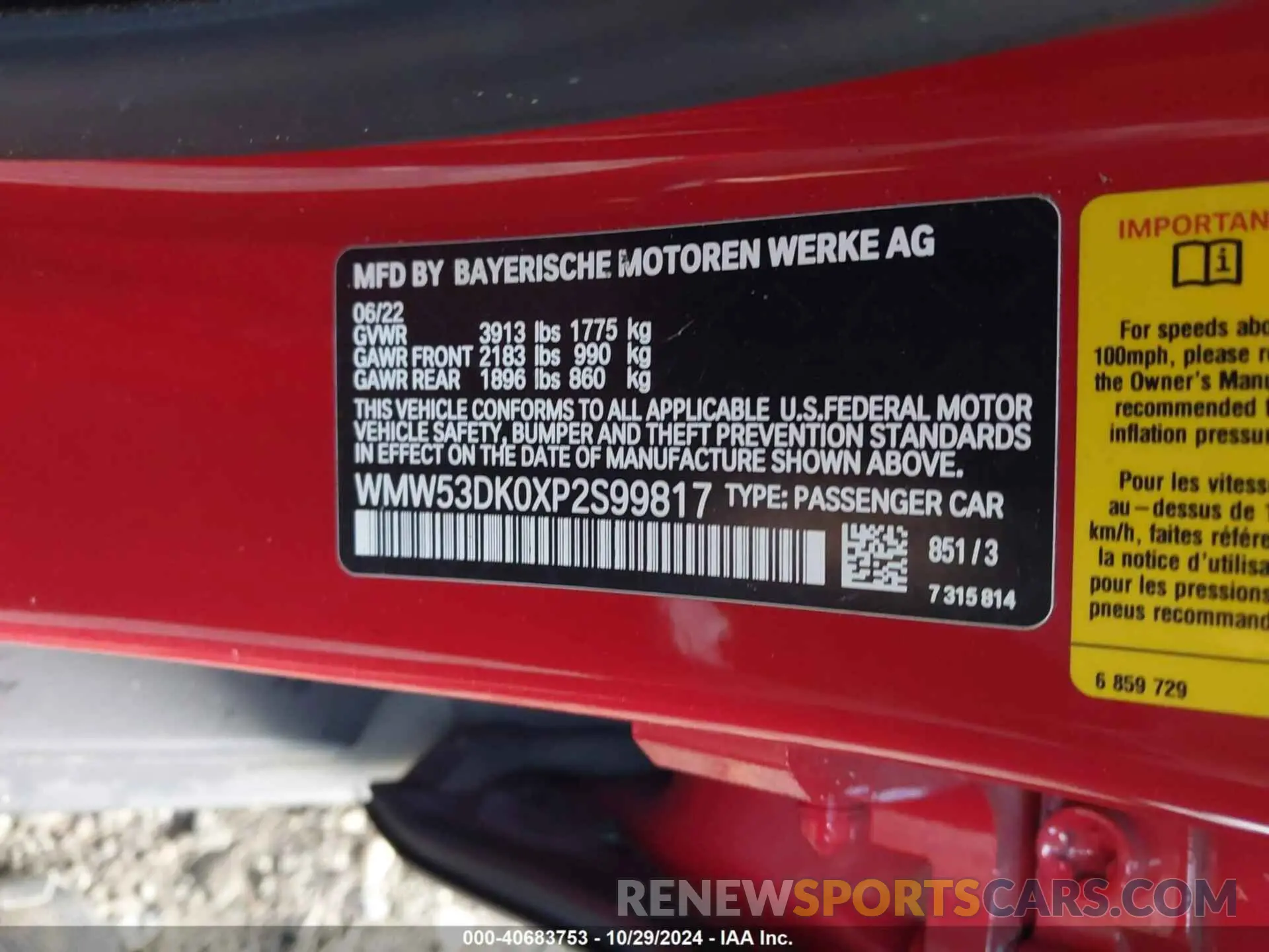 9 fotografías del automóvil dañado WMW53DK0XP2S99817 MINI HARDTOP 2023