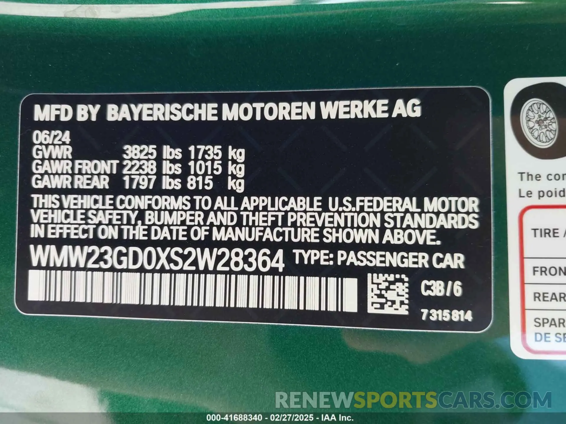 9 fotografías del automóvil dañado WMW23GD0XS2W28364 MINI HARDTOP 2025