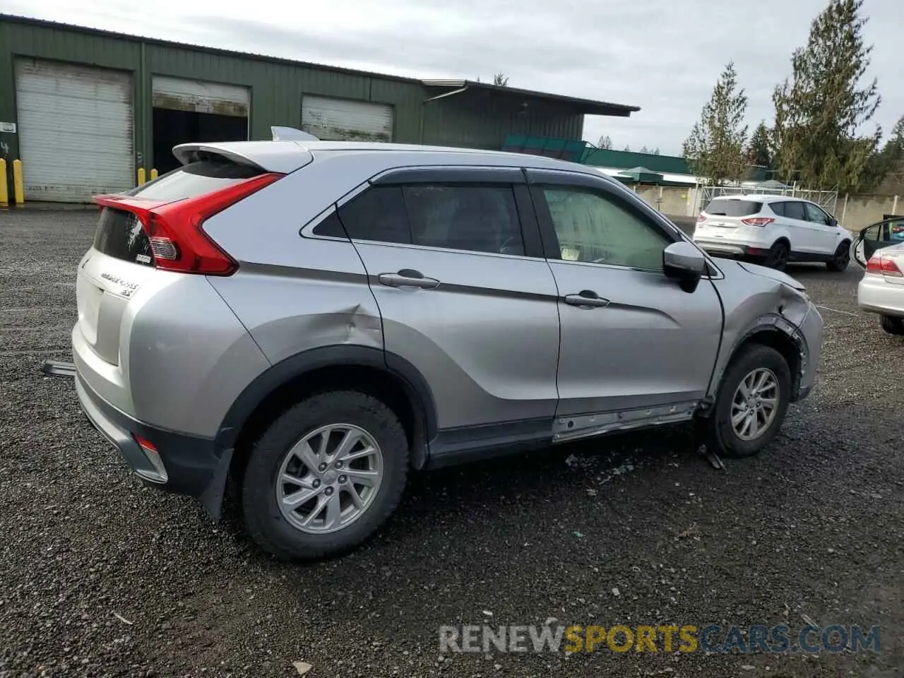 3 fotografías del automóvil dañado JA4AT3AA3KZ030493 MITSUBISHI ECLIPSE 2019