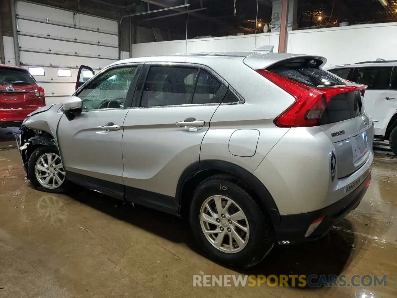 2 fotografías del automóvil dañado JA4AT3AA3KZ040506 MITSUBISHI ECLIPSE 2019