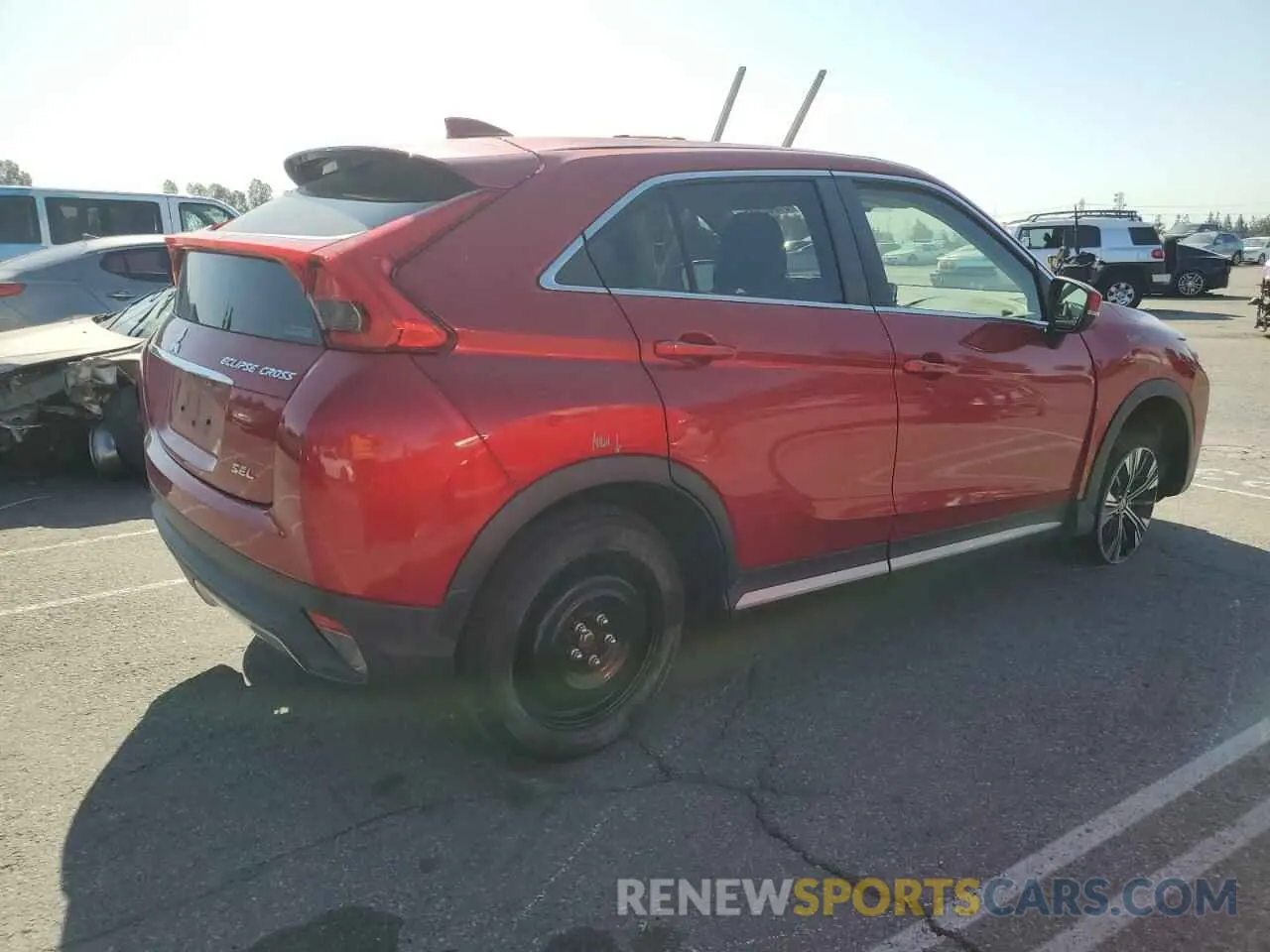 3 fotografías del automóvil dañado JA4AT5AA3KZ001345 MITSUBISHI ECLIPSE 2019