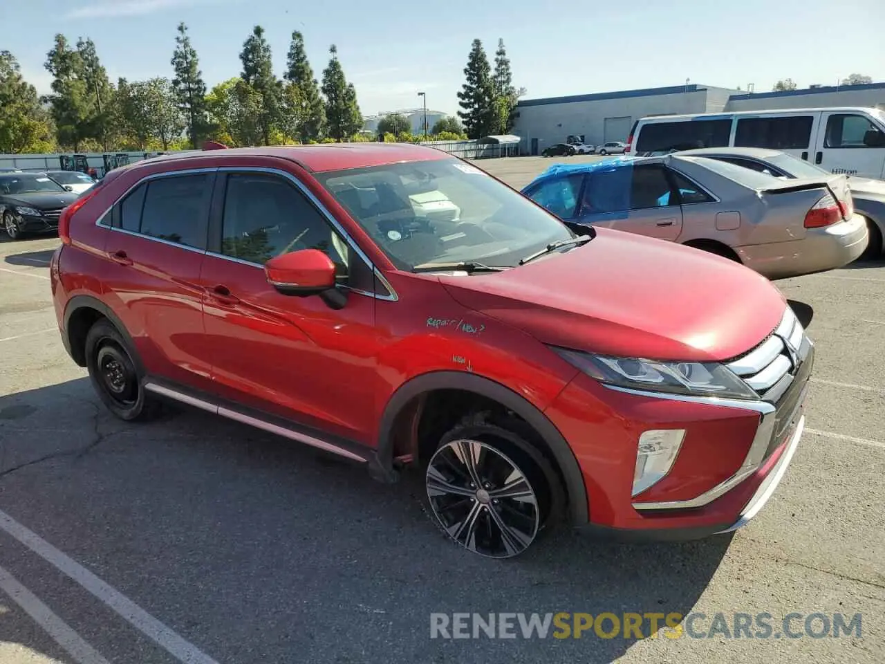 4 fotografías del automóvil dañado JA4AT5AA3KZ001345 MITSUBISHI ECLIPSE 2019