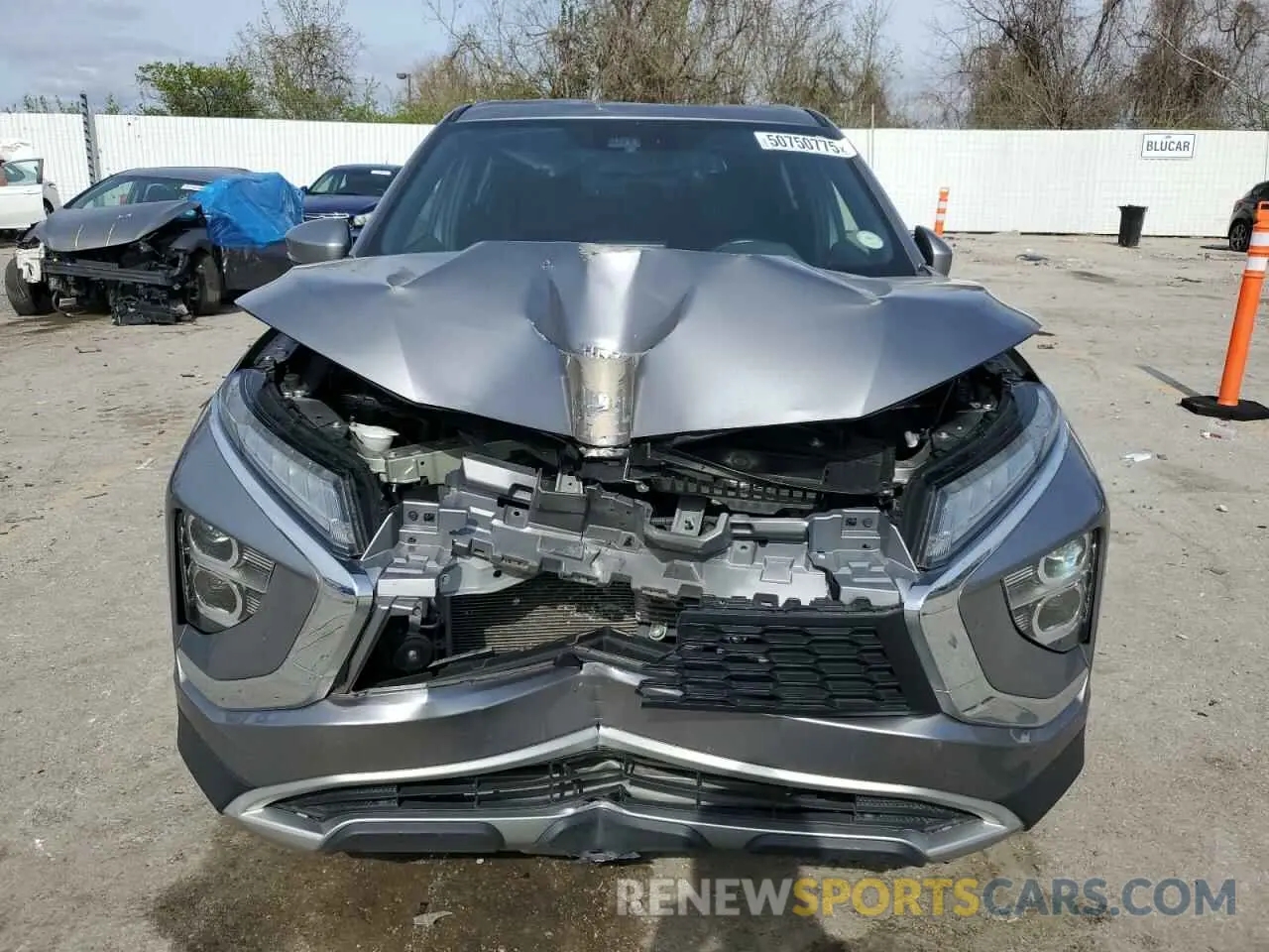 5 fotografías del automóvil dañado JA4ATWAA8NZ001755 MITSUBISHI ECLIPSE 2022