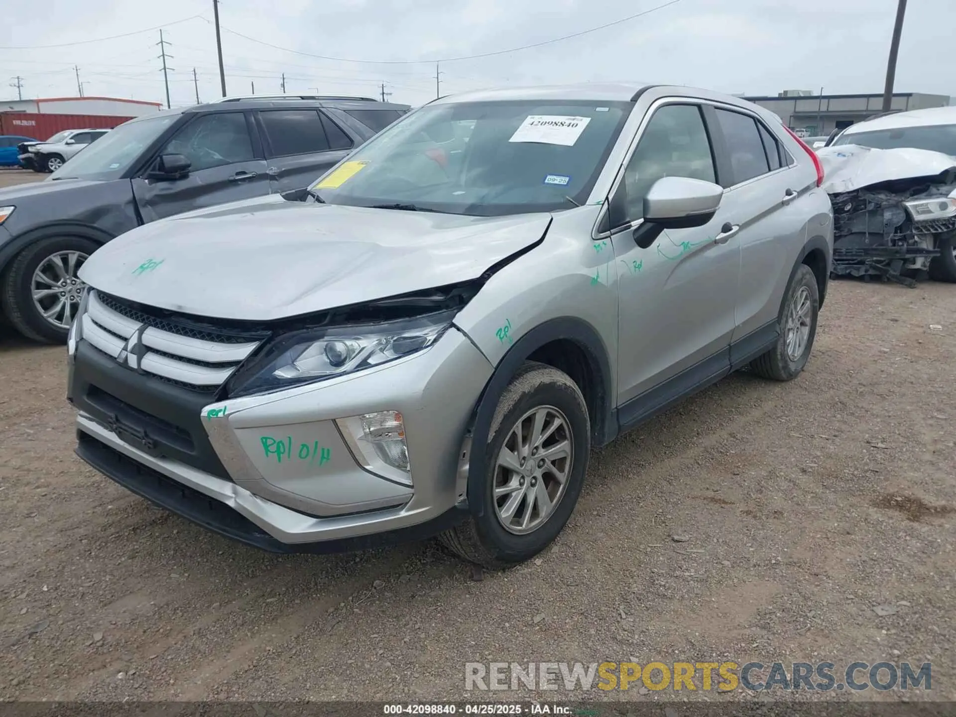 2 fotografías del automóvil dañado JA4AT3AA1KZ033005 MITSUBISHI ECLIPSE CROSS 2019