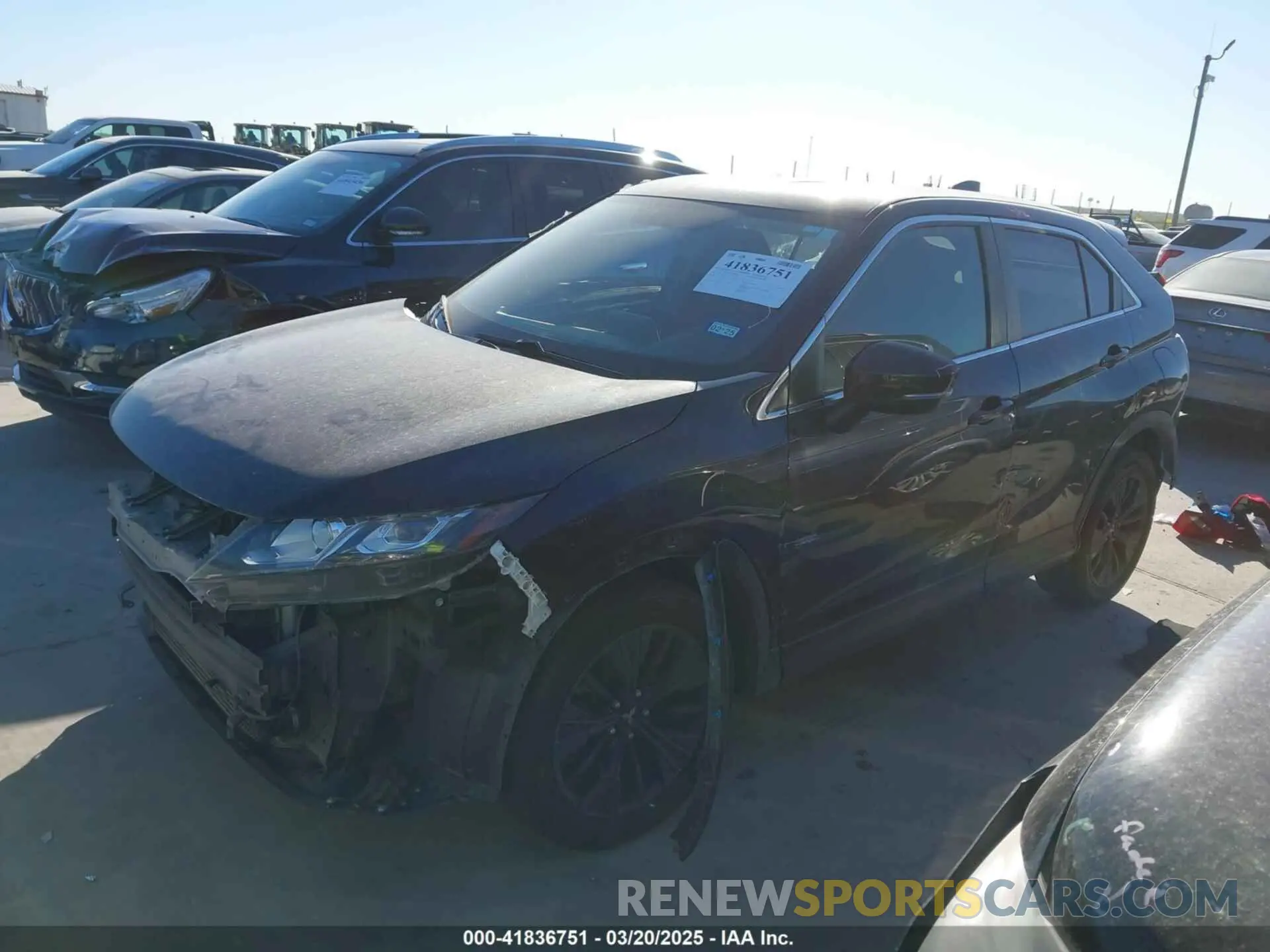 2 fotografías del automóvil dañado JA4AT4AA1KZ000477 MITSUBISHI ECLIPSE CROSS 2019