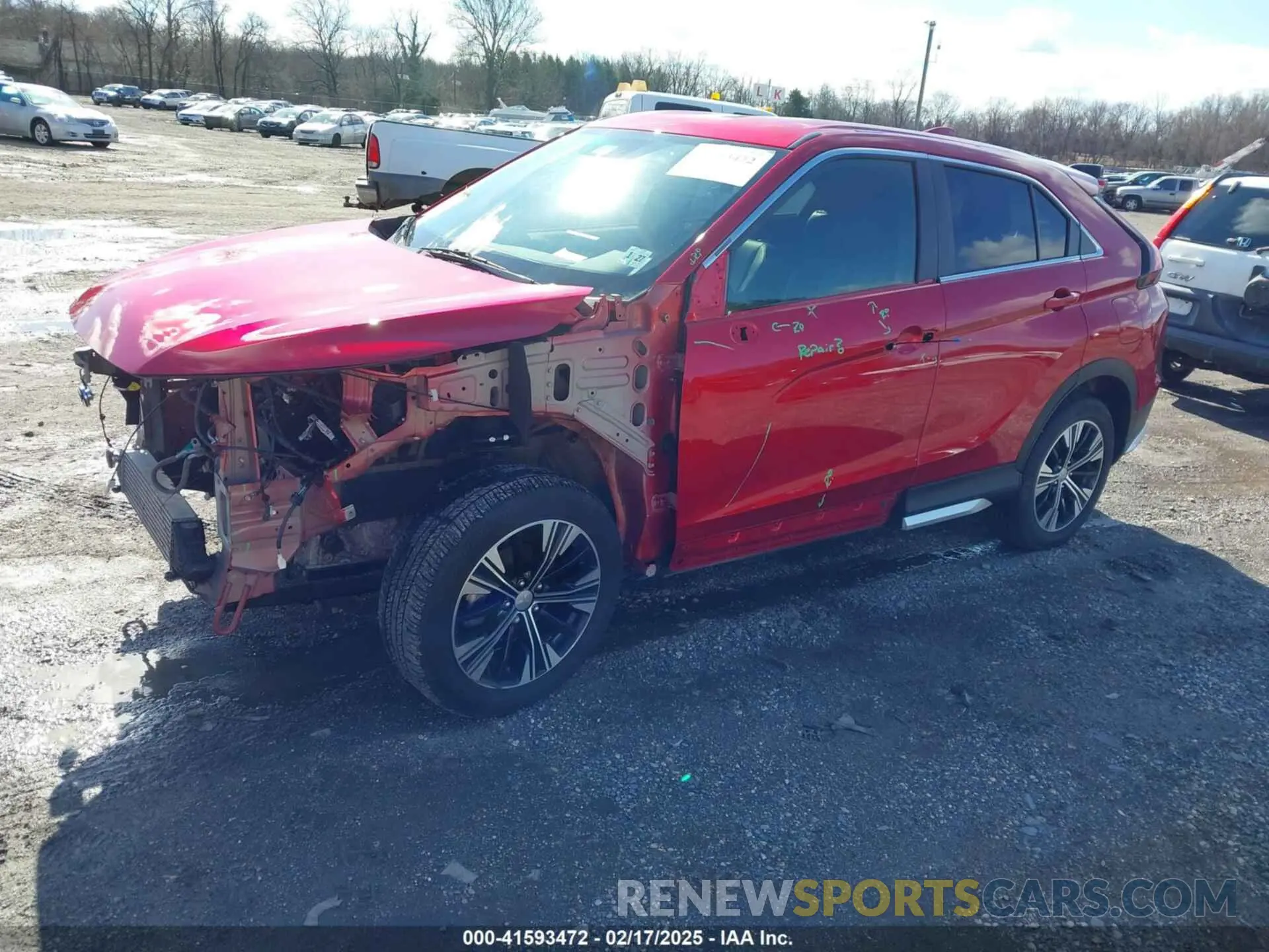 2 fotografías del automóvil dañado JA4ATWAA5NZ050069 MITSUBISHI ECLIPSE CROSS 2022