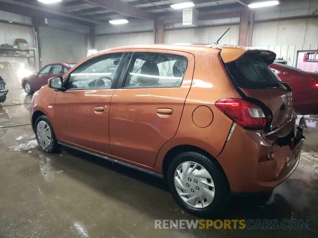 2 fotografías del automóvil dañado ML32A3HJ0KH003895 MITSUBISHI MIRAGE 2019
