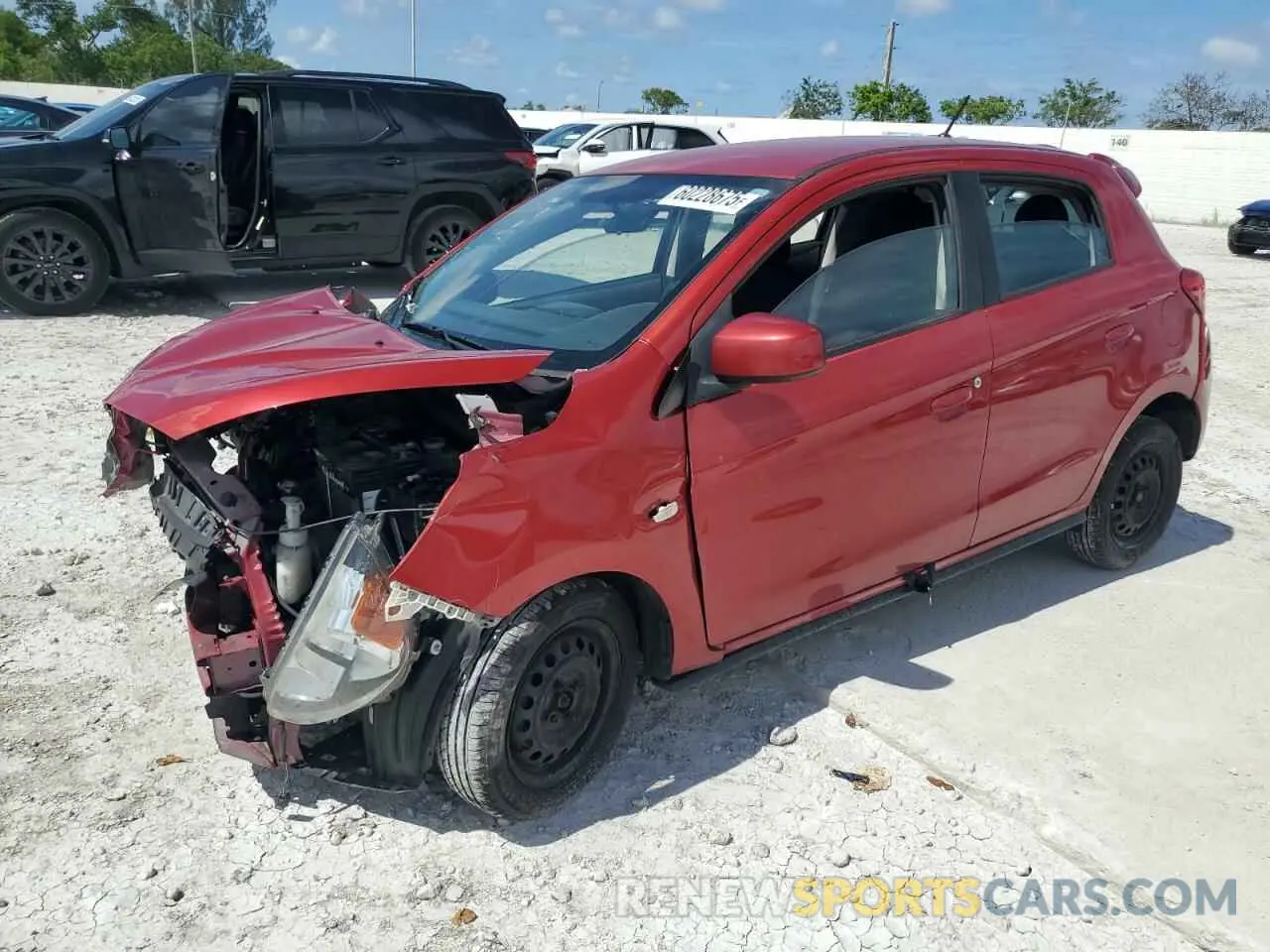 1 fotografías del automóvil dañado ML32A3HJ0KH006540 MITSUBISHI MIRAGE 2019