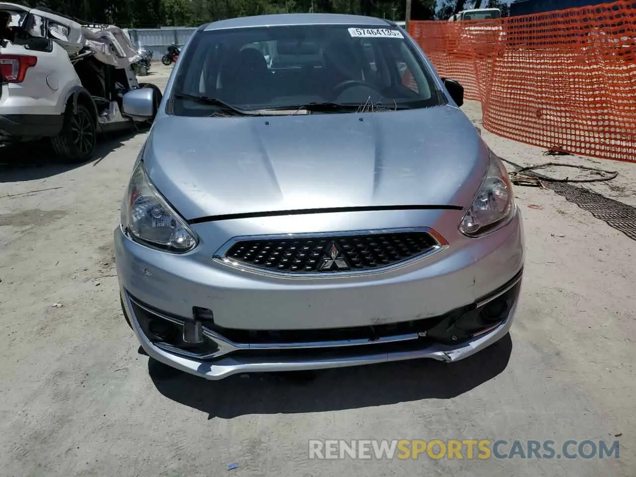 5 fotografías del automóvil dañado ML32A3HJ0KH007185 MITSUBISHI MIRAGE 2019