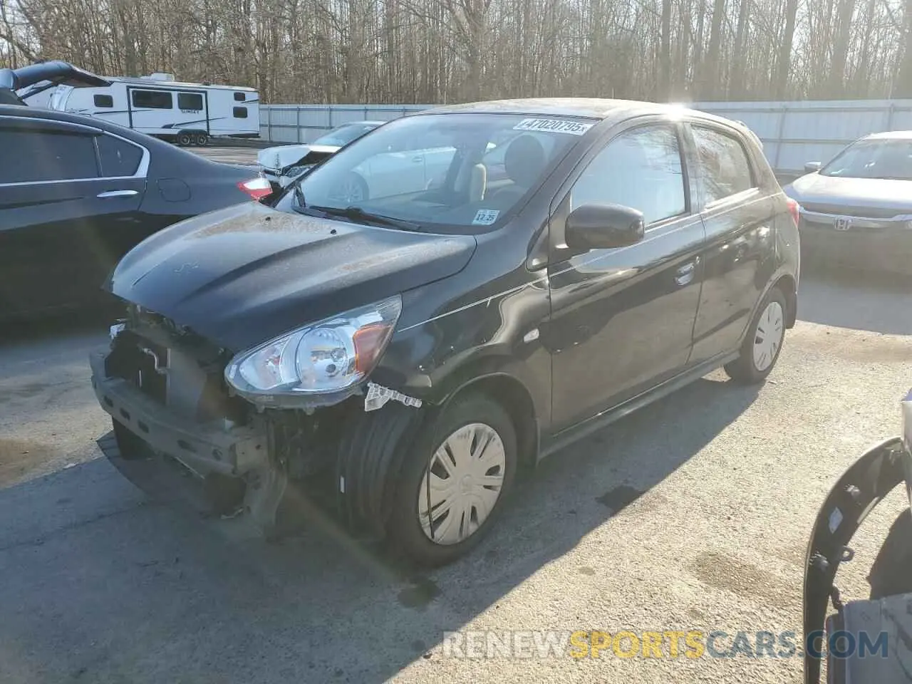 1 fotografías del automóvil dañado ML32A3HJ0KH009549 MITSUBISHI MIRAGE 2019