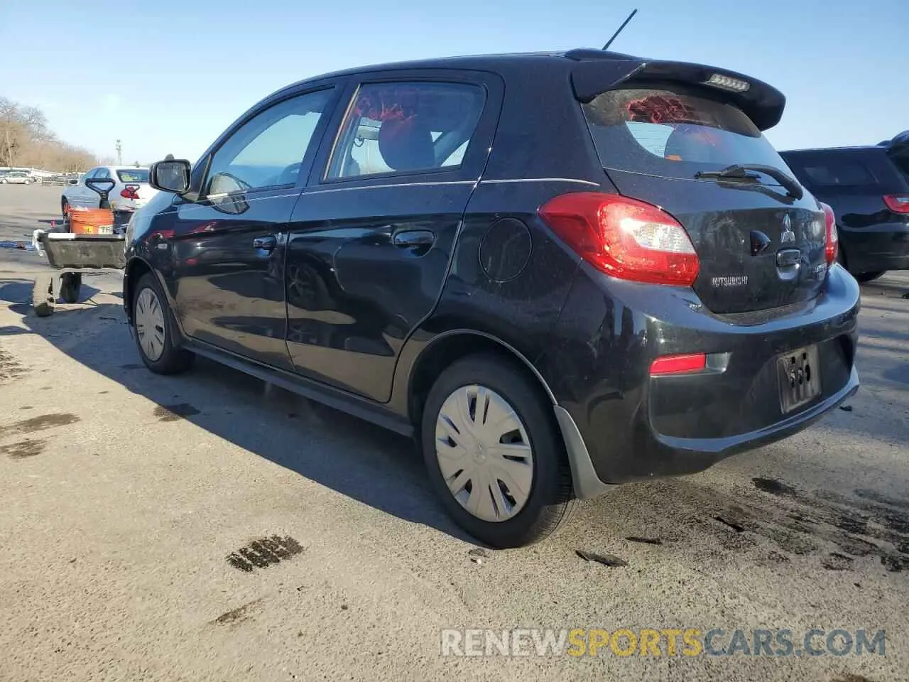 2 fotografías del automóvil dañado ML32A3HJ0KH009549 MITSUBISHI MIRAGE 2019