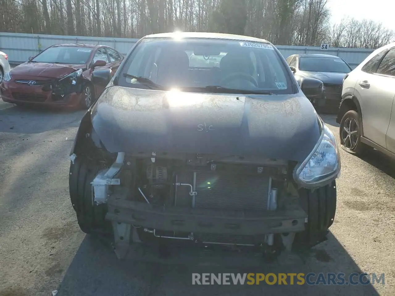 5 fotografías del automóvil dañado ML32A3HJ0KH009549 MITSUBISHI MIRAGE 2019
