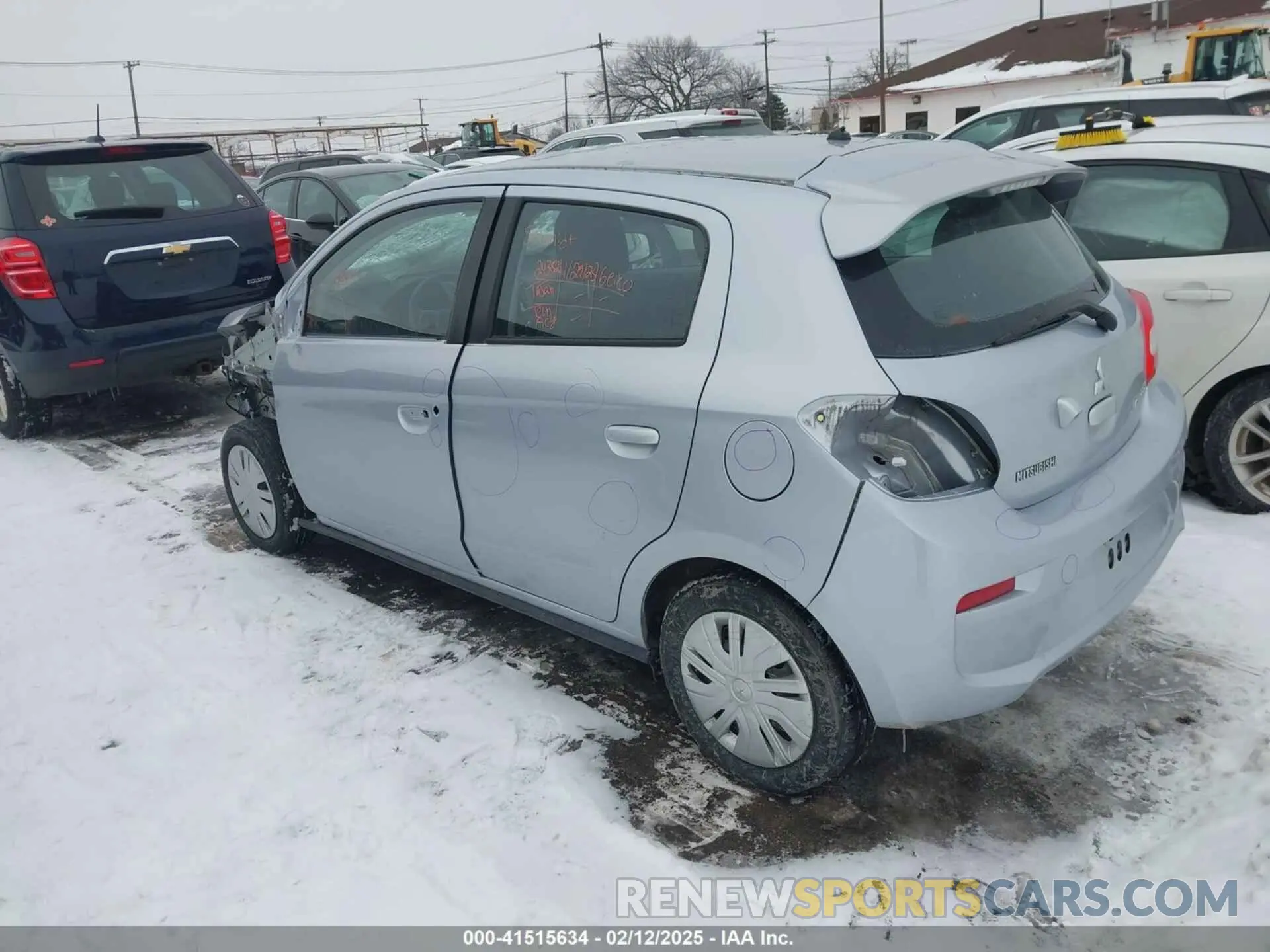 3 fotografías del automóvil dañado ML32A3HJ1KH007390 MITSUBISHI MIRAGE 2019
