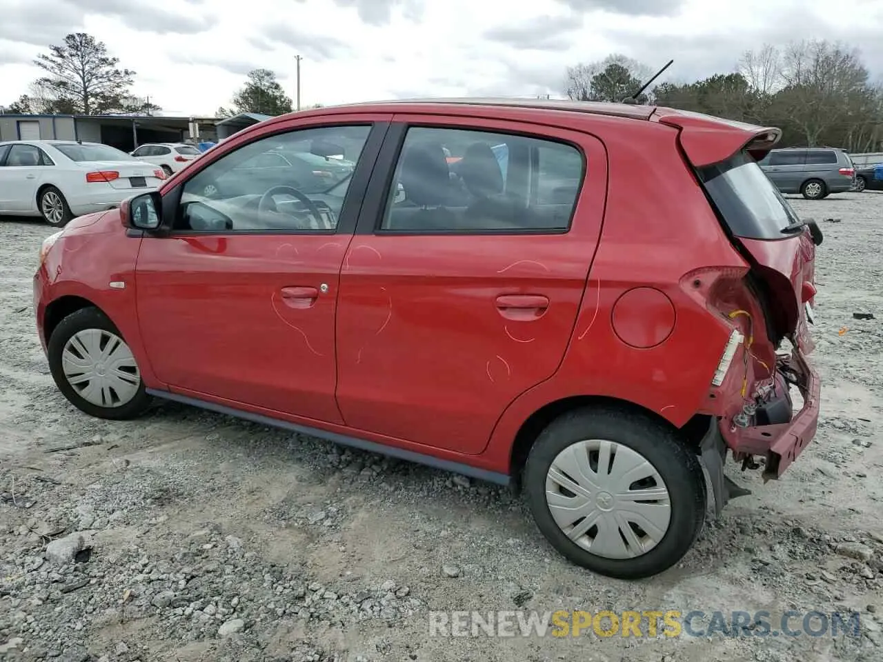 2 fotografías del automóvil dañado ML32A3HJ1KH012864 MITSUBISHI MIRAGE 2019